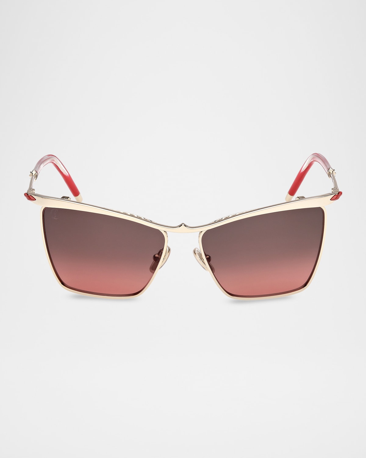 Christian Louboutin Hot Chick LB0020 56mm Metal Square Sunglasses