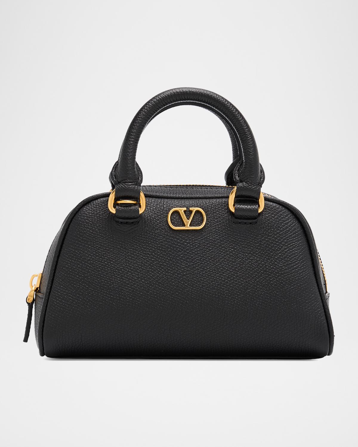 Dome Mini Leather Top-Handle Bag