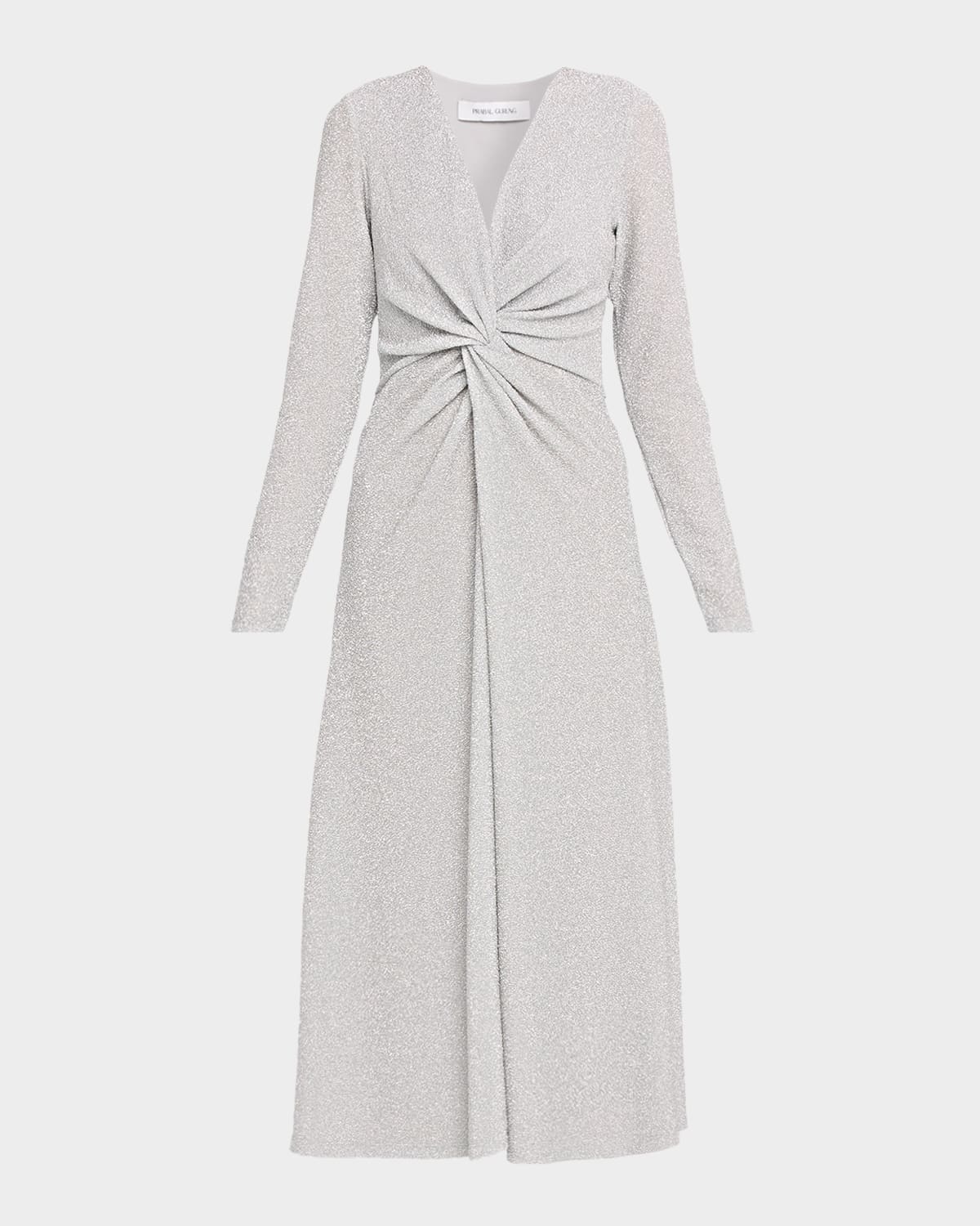 Prabal Gurung Twist Front Long Sleeve Dress