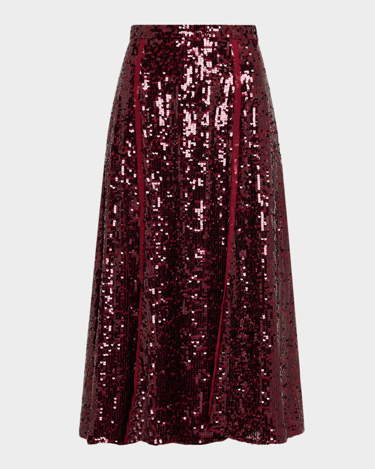Erdem Sequined A-line Midi Skirt