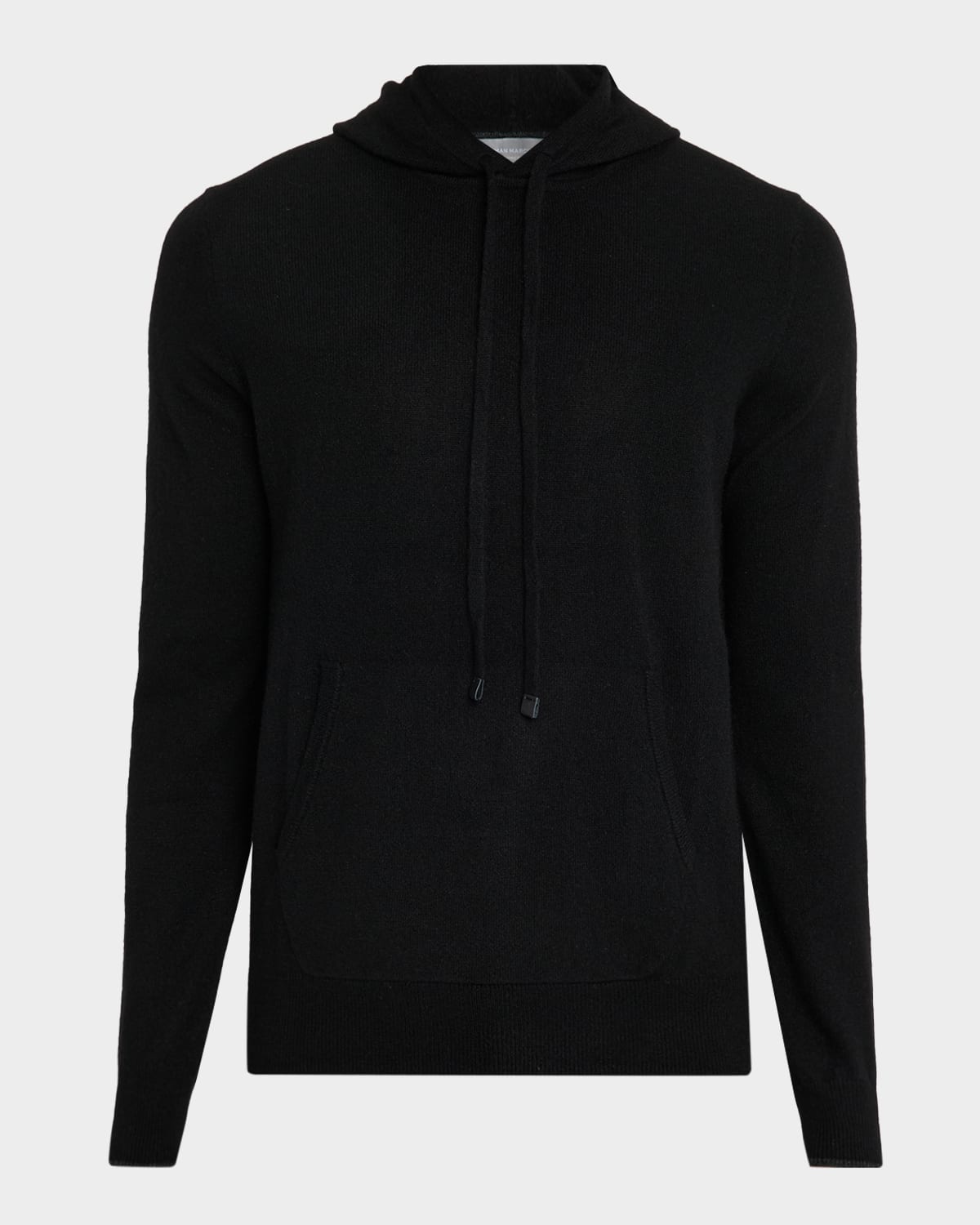 Sofia Cashmere Men's Cashmere Knit Hoodie In Black