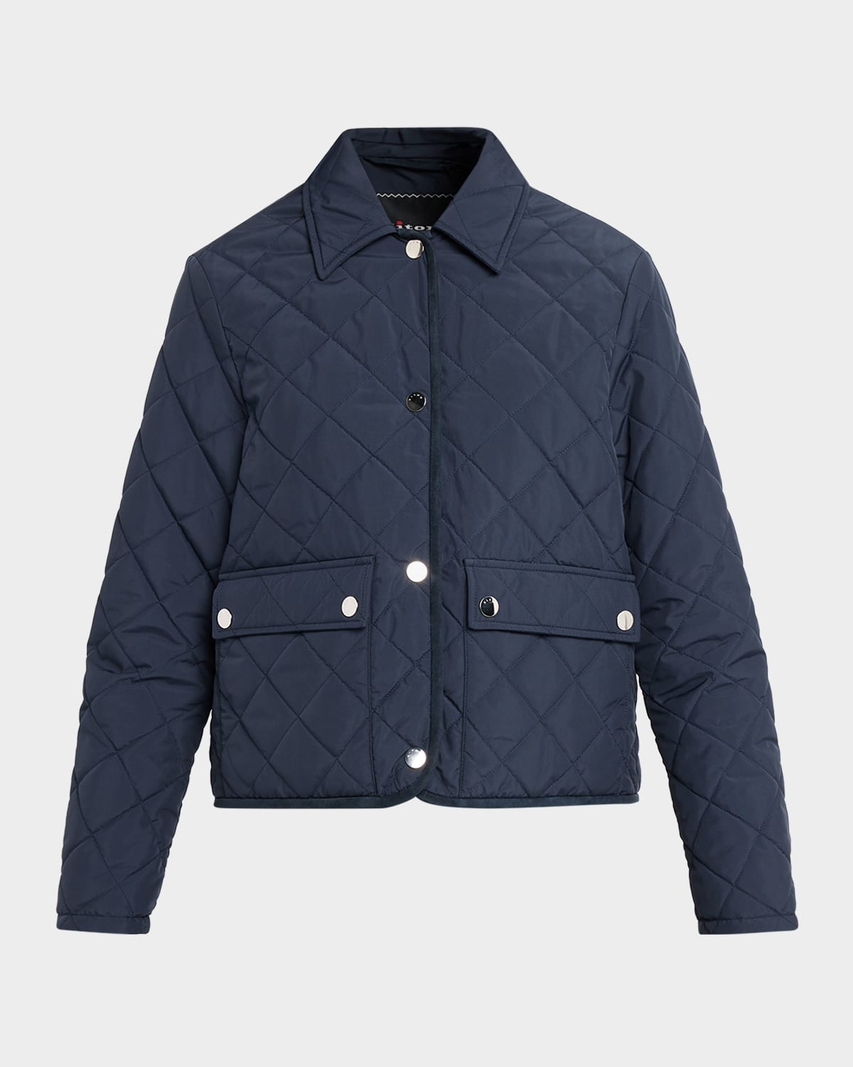 Kiton Single-Breasted Quilted Overcoat