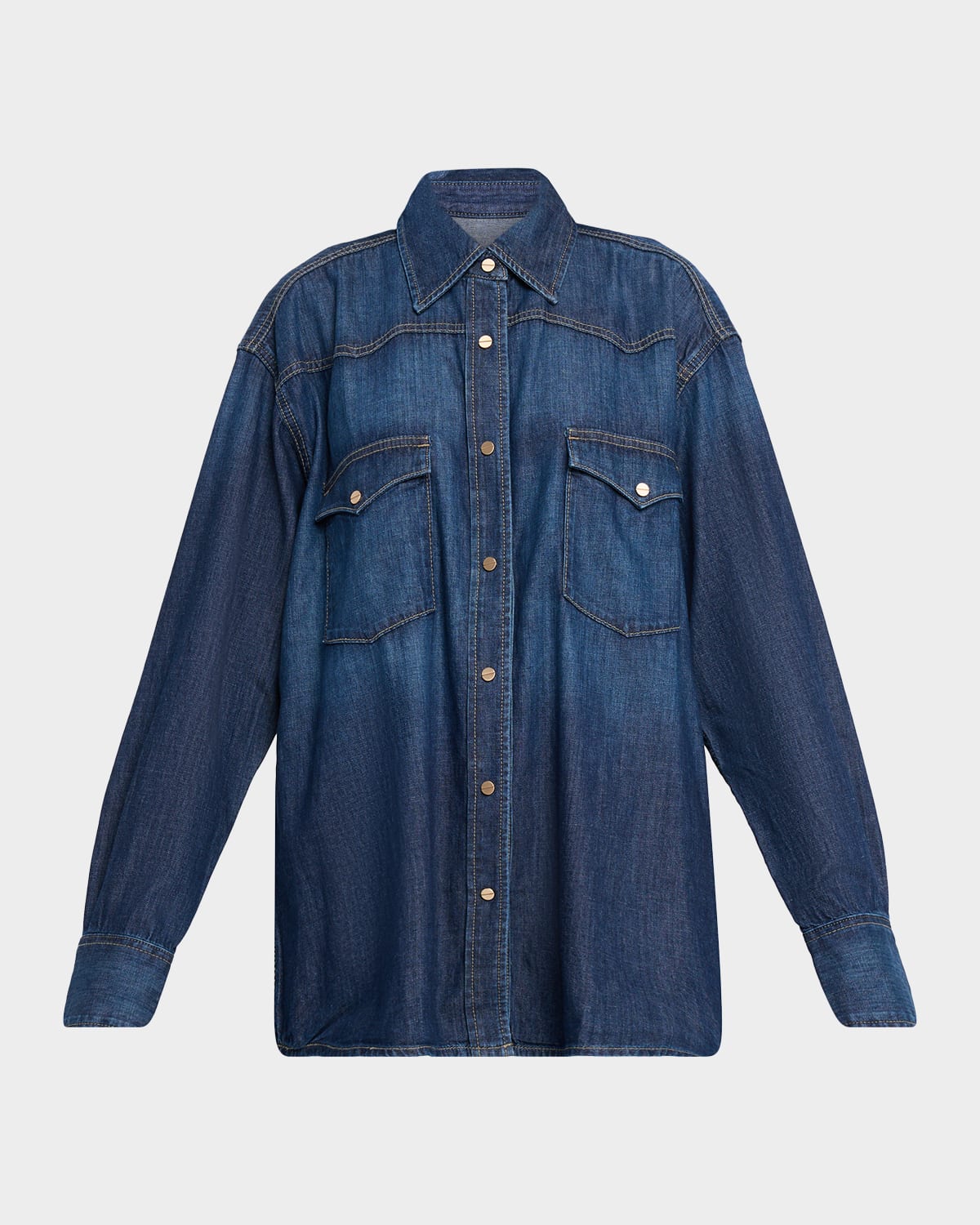 TWP OG Oversized Denim Ranchers Shirt