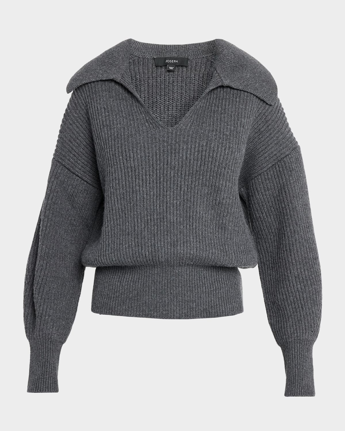 Joseph Blouson Rib-Knit Sweater