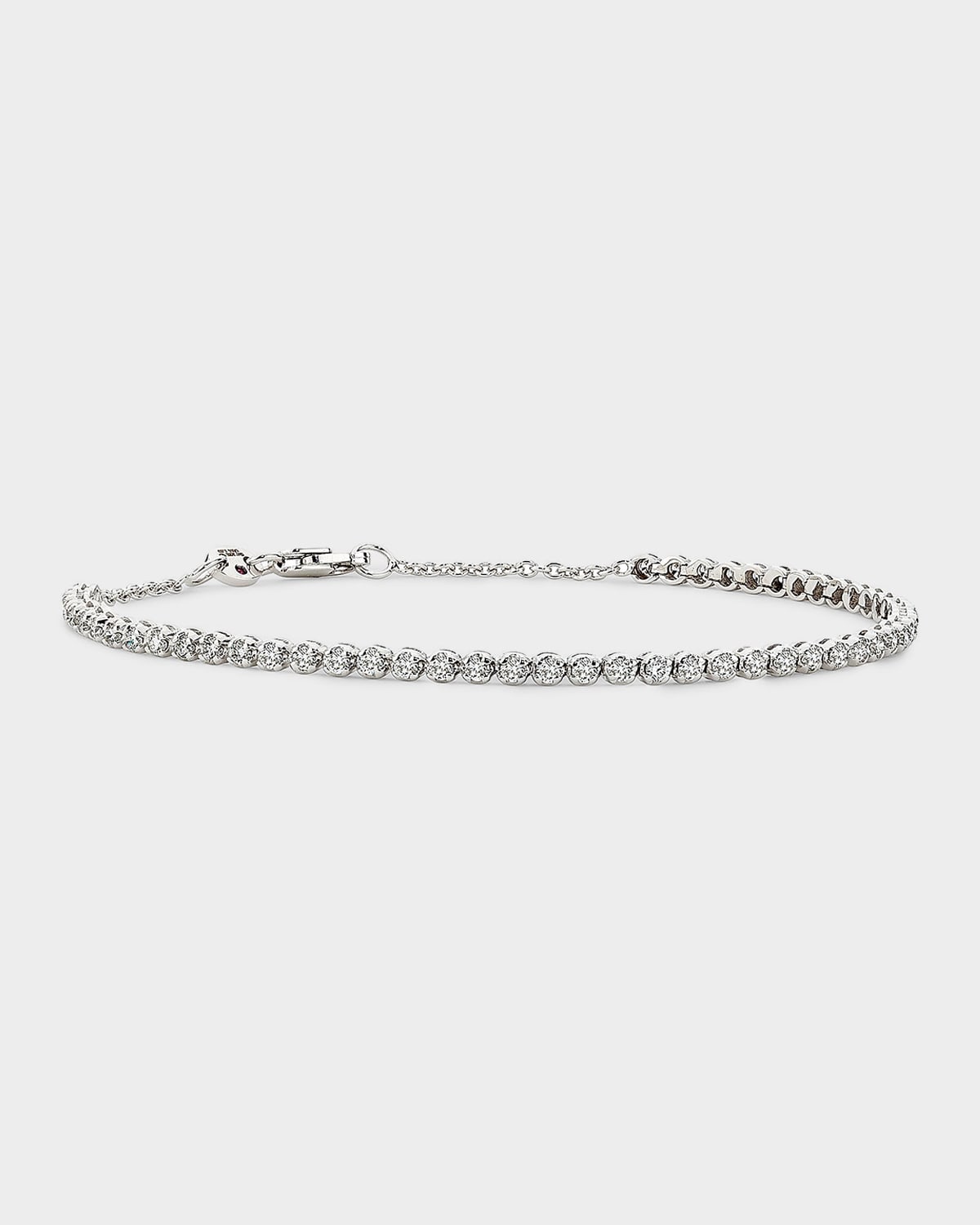 Roberto Coin 18K White Gold Diamond Tennis Bracelet, 1.0tcw