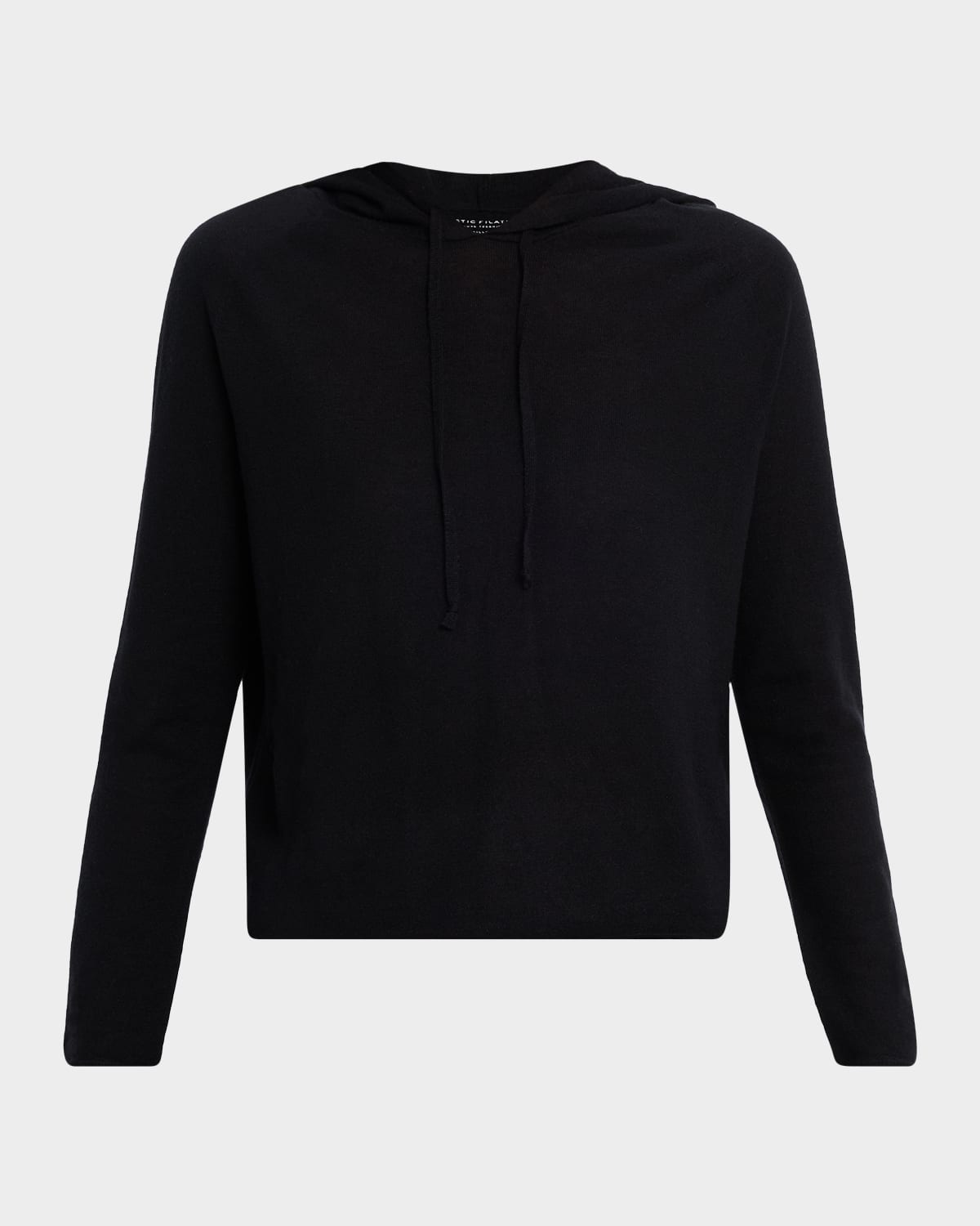 Majestic Machine Washable Cashmere Hoodie In Black