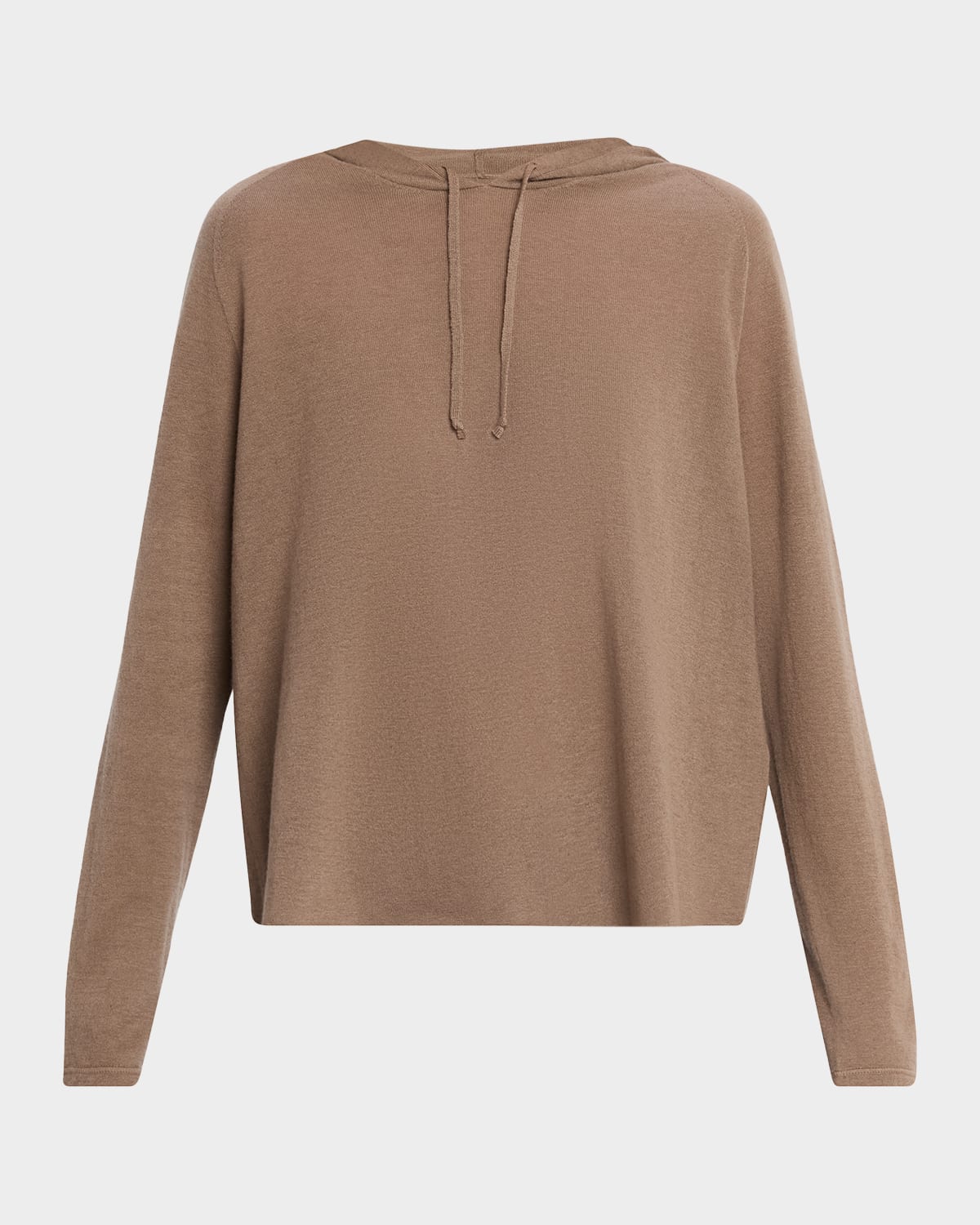 Majestic Machine Washable Cashmere Hoodie In Brown