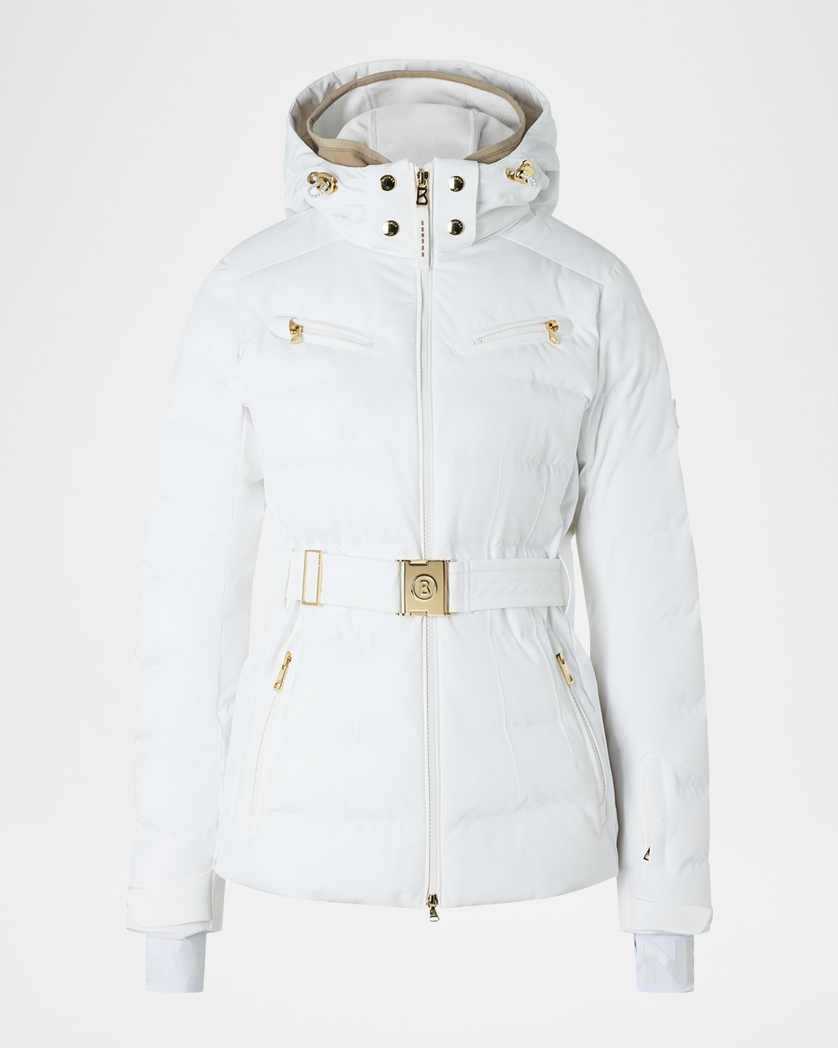 Bogner Ellya 2-in-1 Quilted Down Ski Jacket In White