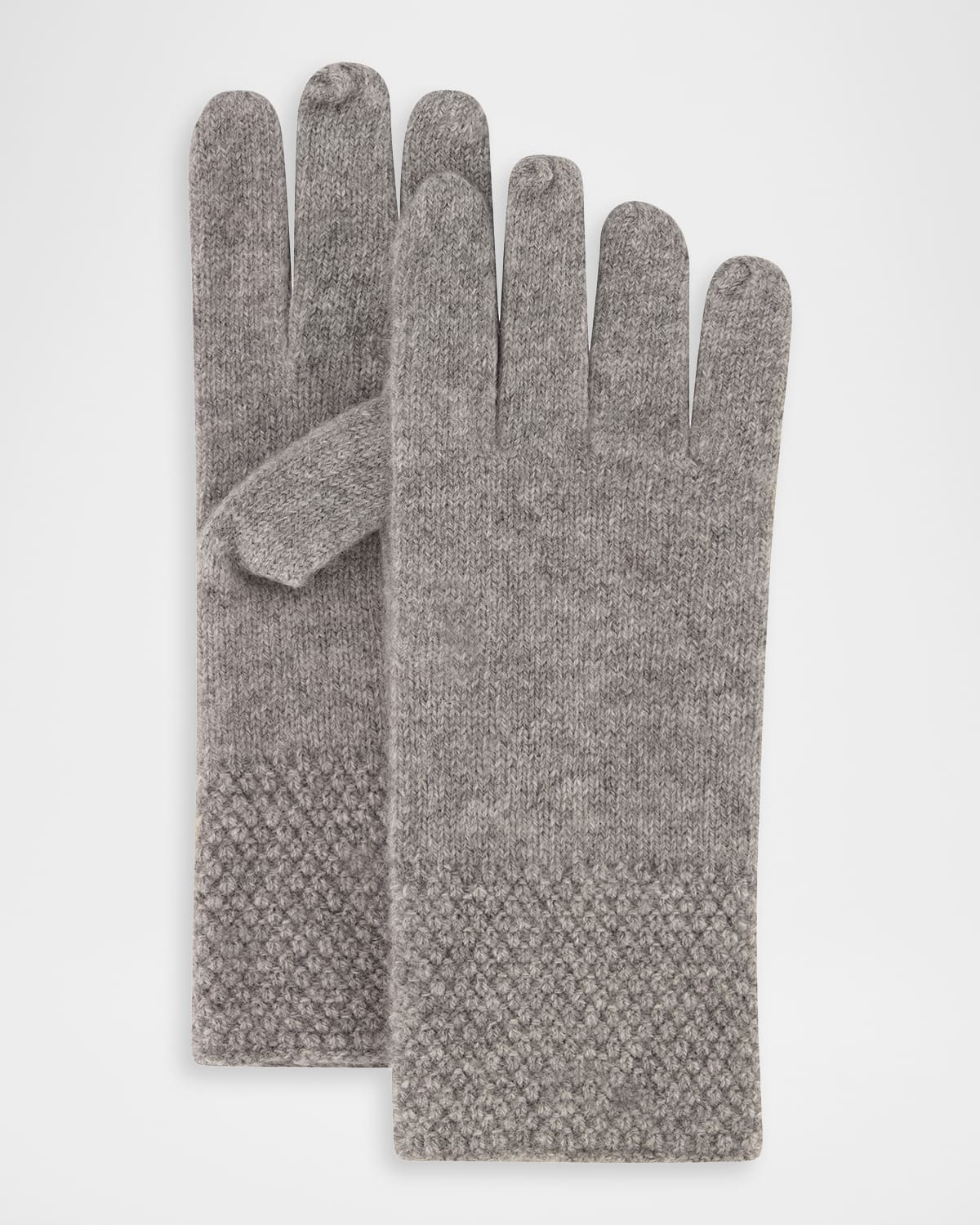 Gorski Select Cashmere Gloves In Gray