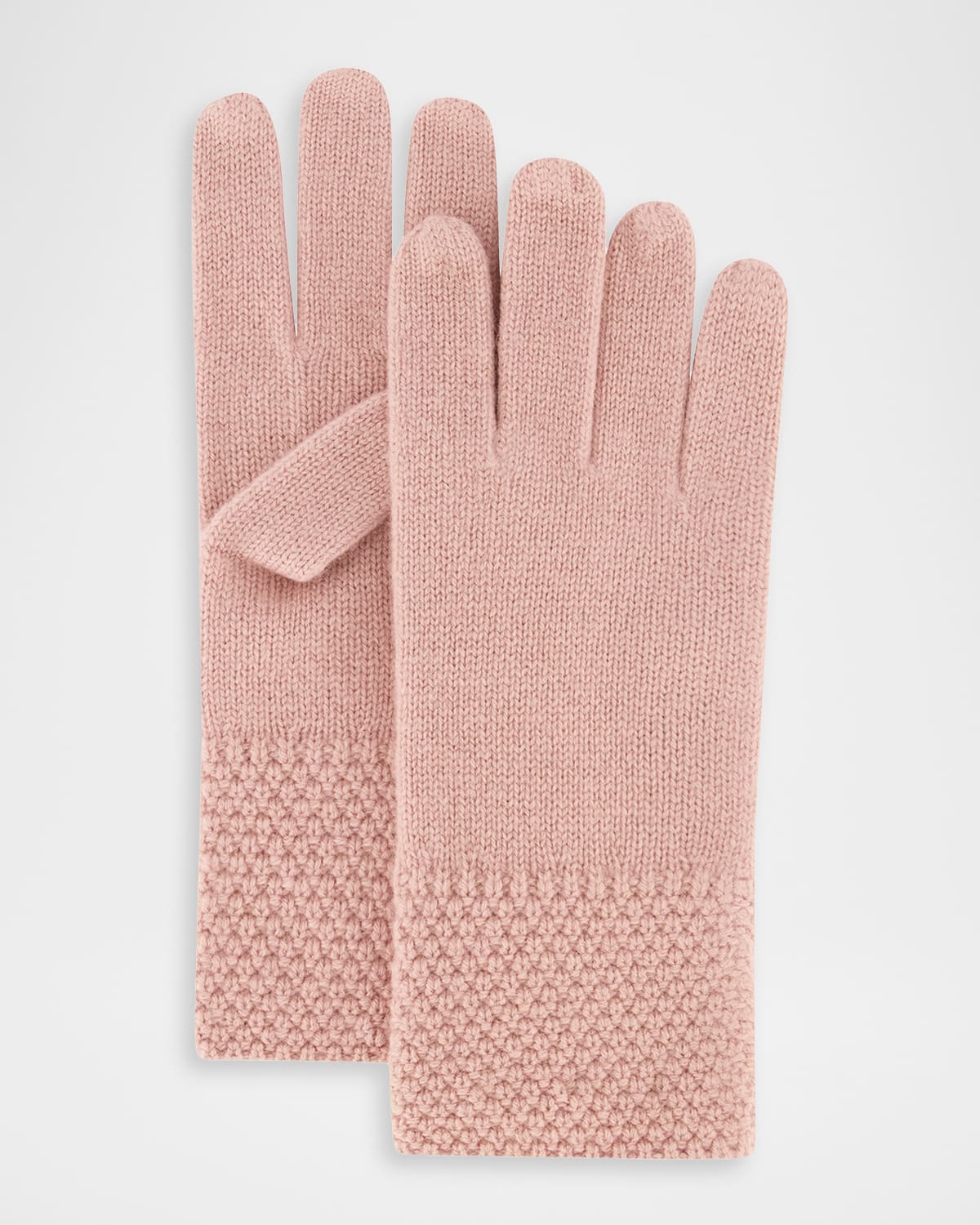 Gorski Select Cashmere Gloves In Pink
