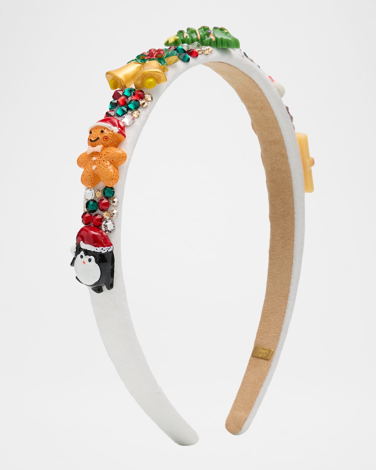 Bari Lynn Girl 's Velvet Christmas Headband