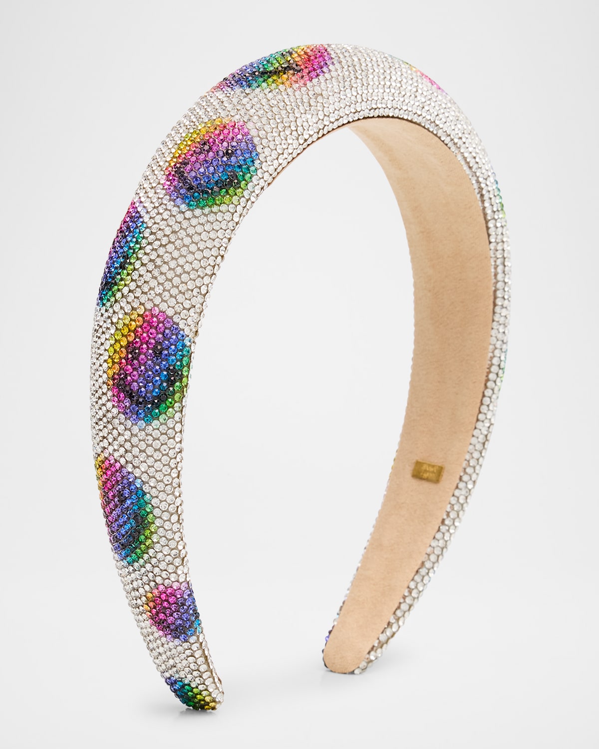 Bari Lynn Girl 's Smile Crystal Puffy Headband