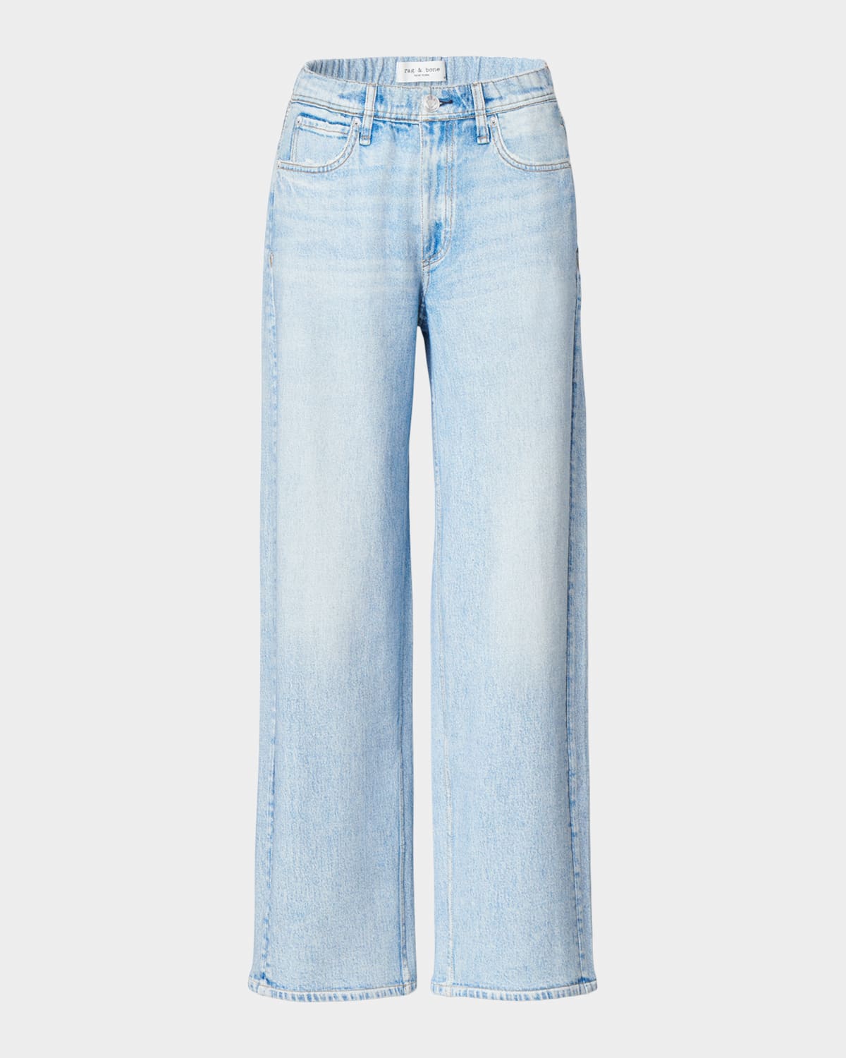 Rag & Bone Miramar High Rise Wide Leg Jeans In Noosa In Blue