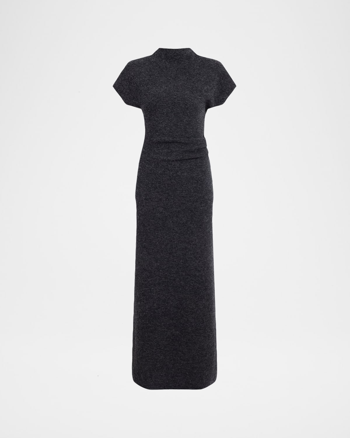 Proenza Schouler Abie Boiled Wool Maxi Dress In Gray