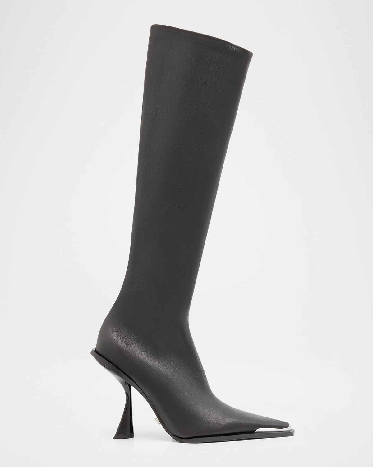 Cult Gaia Dante Leather Knee-high Boots In Black