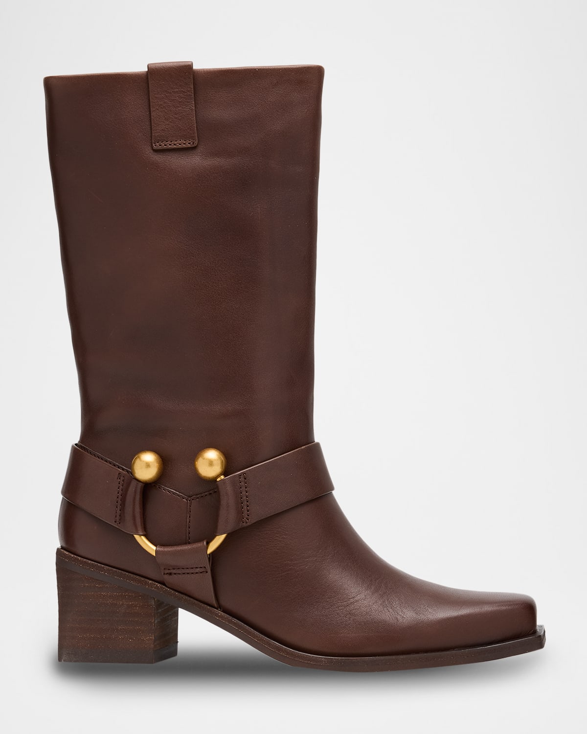 Cult Gaia 65mm Joslyn Leather Moto Boots