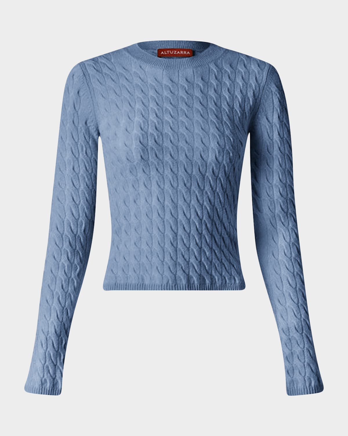 Altuzarra Milla Cashmere Cable-knit Sweater In Blue