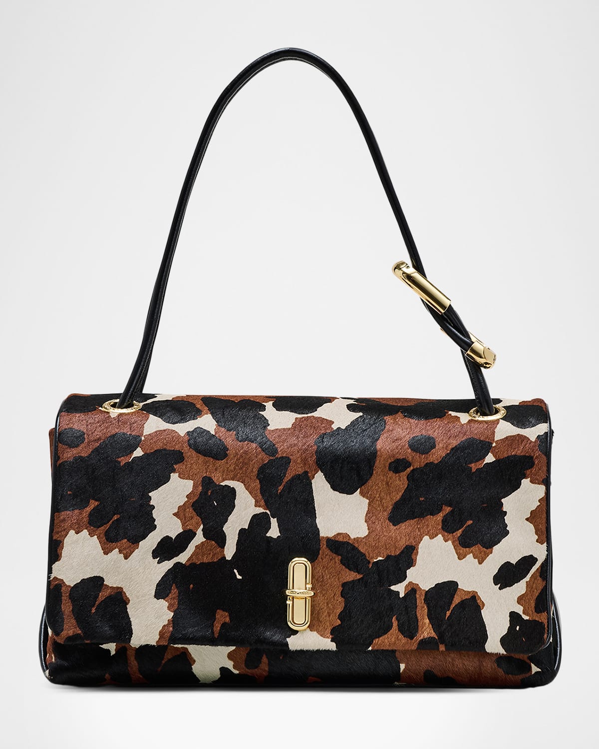 Marc Jacobs The Cow Large Dual Shoulder Bag In Brown