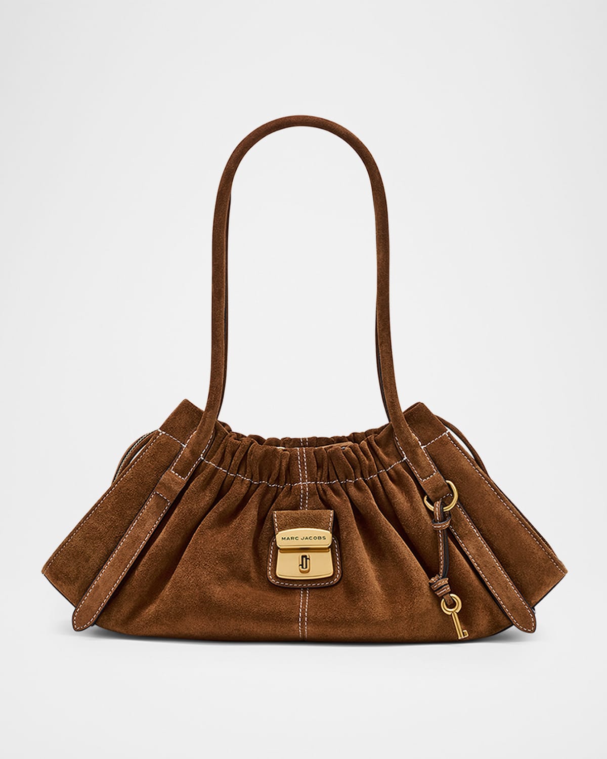 Marc Jacobs The Suede Cristina Satchel Shoulder Bag