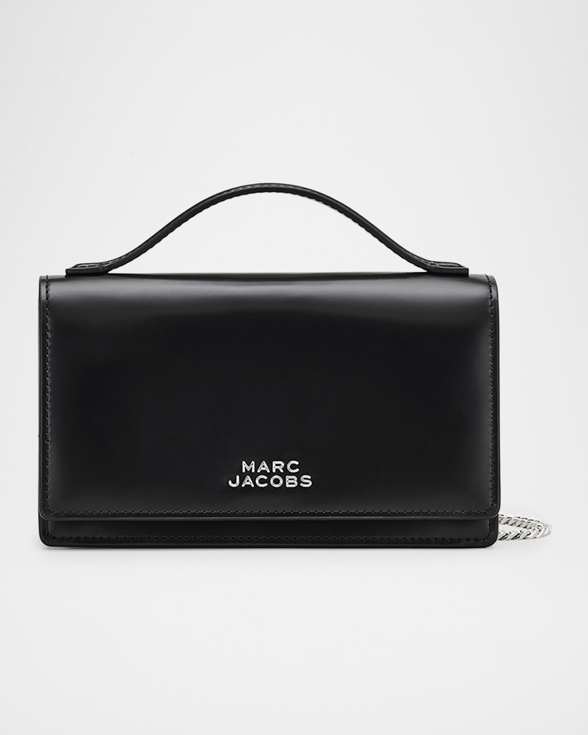 Marc Jacobs The Glam Mirror Mini Crossbody Bag In Black