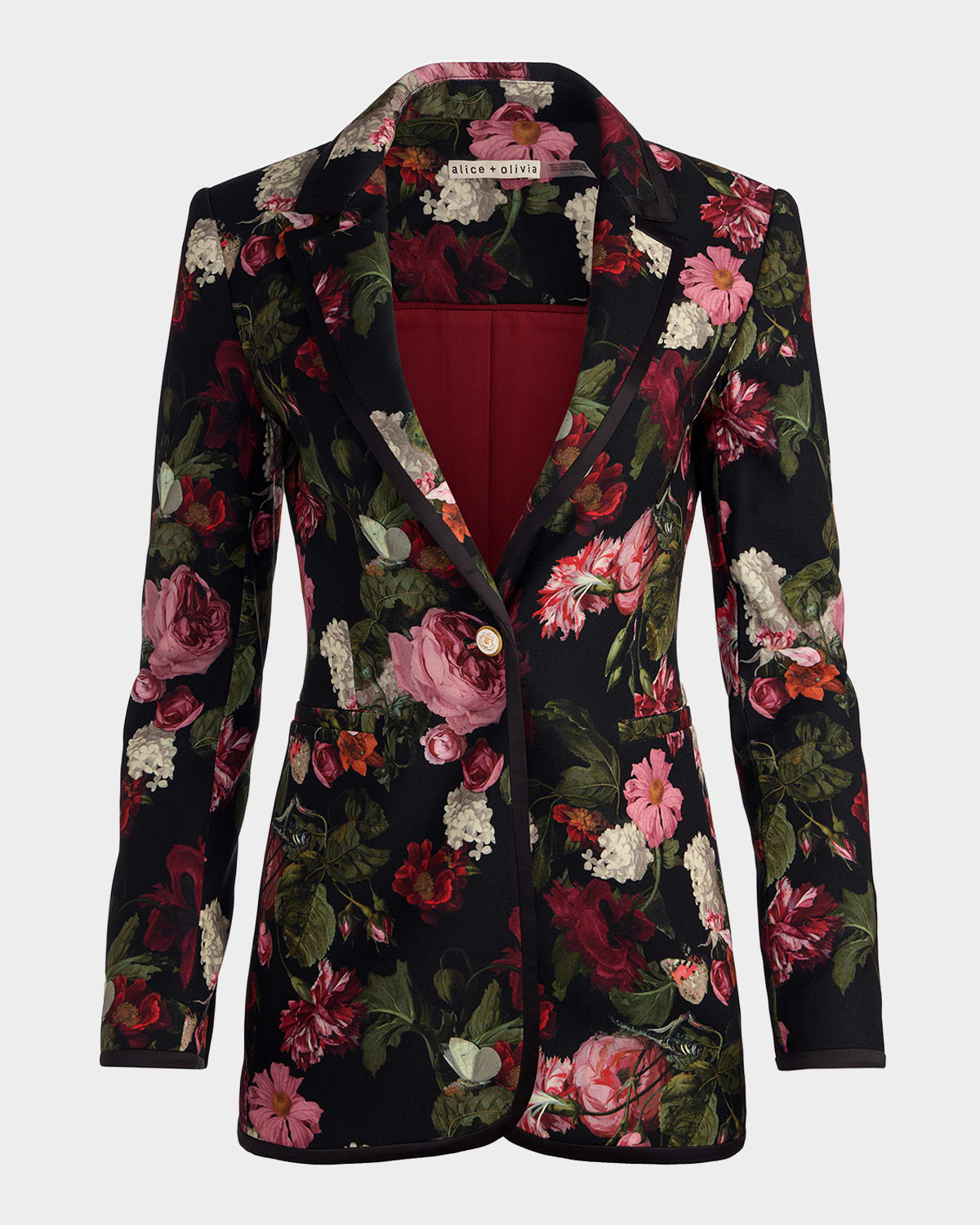 Alice And Olivia Be Still Breanna Printed Blazer