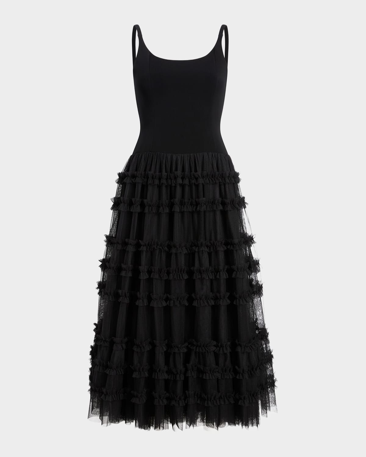 Cinq À Sept Zoella Sleeveless A-line Midi Dress In Black