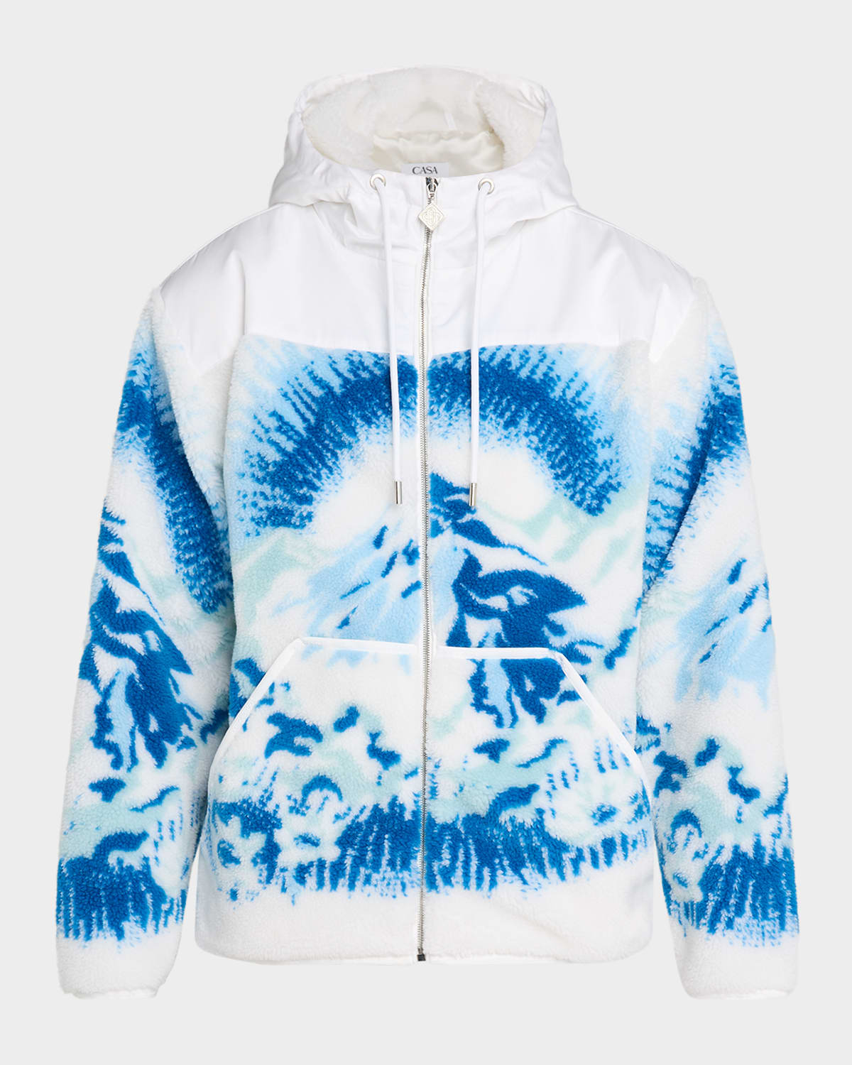 Casablanca Zip-up Hooded Casual Jacket In Multi