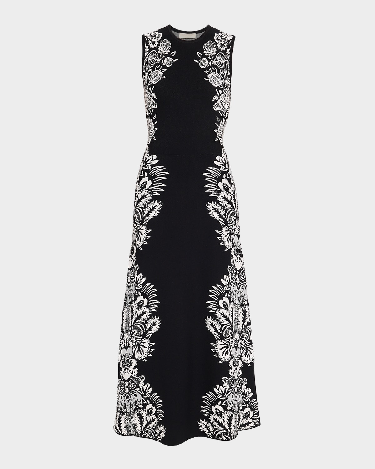 Ulla Johnson Liana Sleeveless Jacquard Maxi Dress In Black
