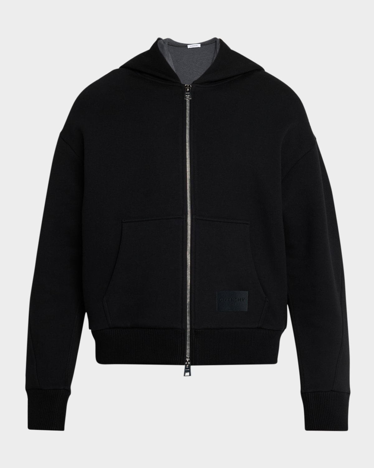 Givenchy Men 's Couture Seam Scuba Zipped Hoodie