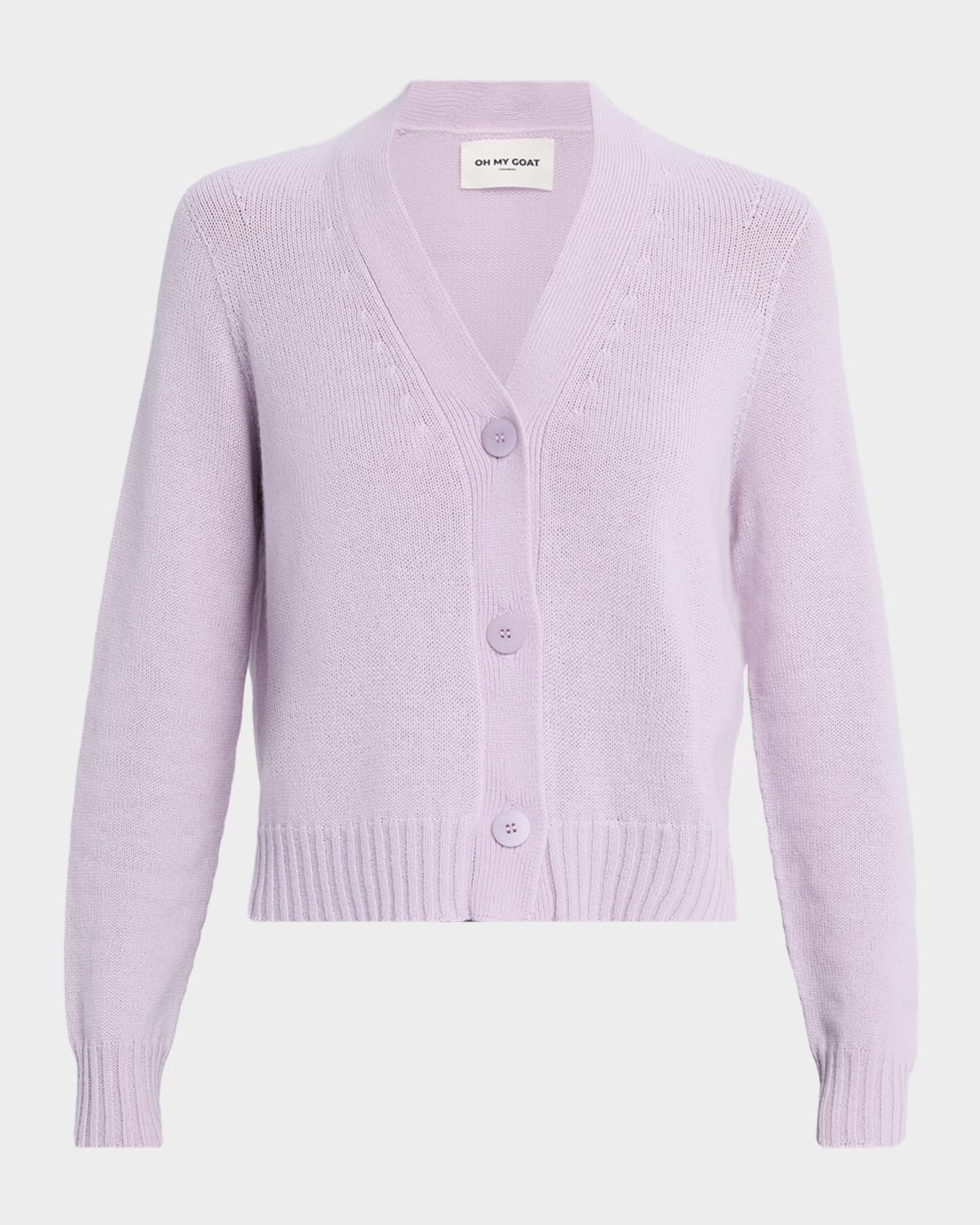 Oh My Goat V-neck Cashmere Cardigan In Blue