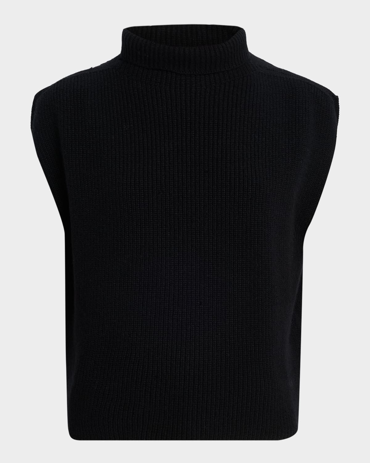 Oh My Goat Cashmere Funnel-neck Vest In Multi