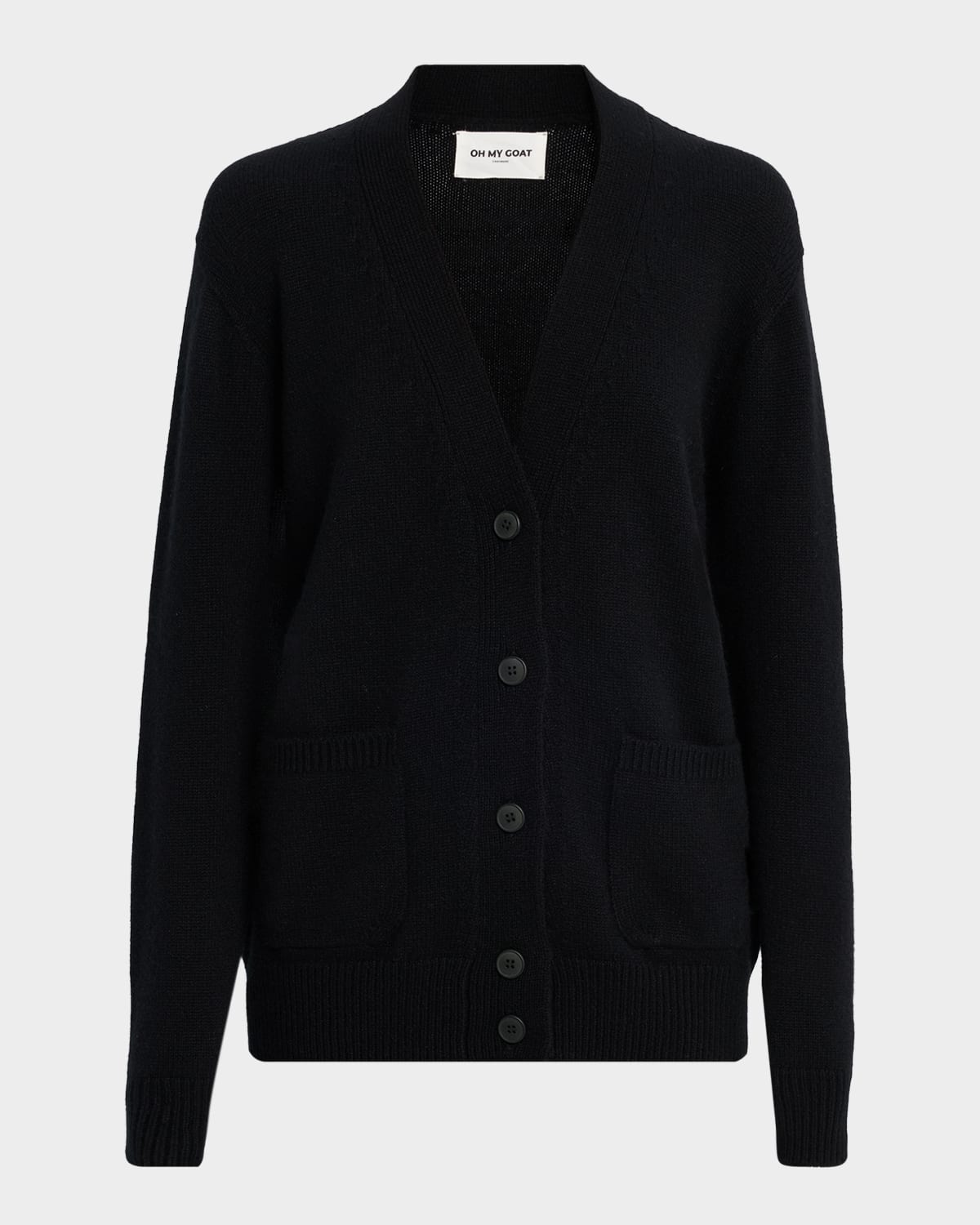 Oh My Goat Cashmere Deep V-neck Cardigan In Multi