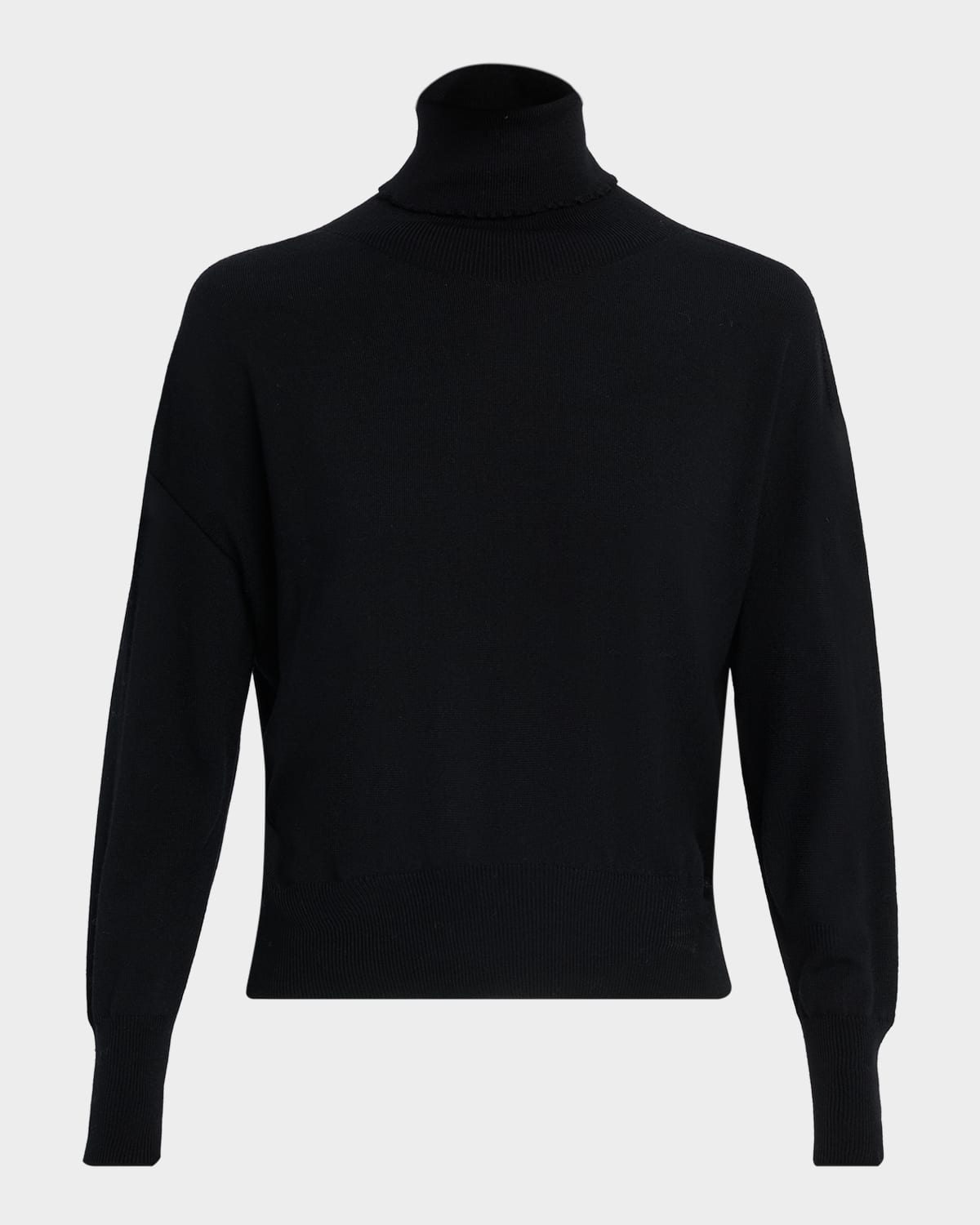 Oh My Goat Turtleneck Merino Wool Sweater In Multi