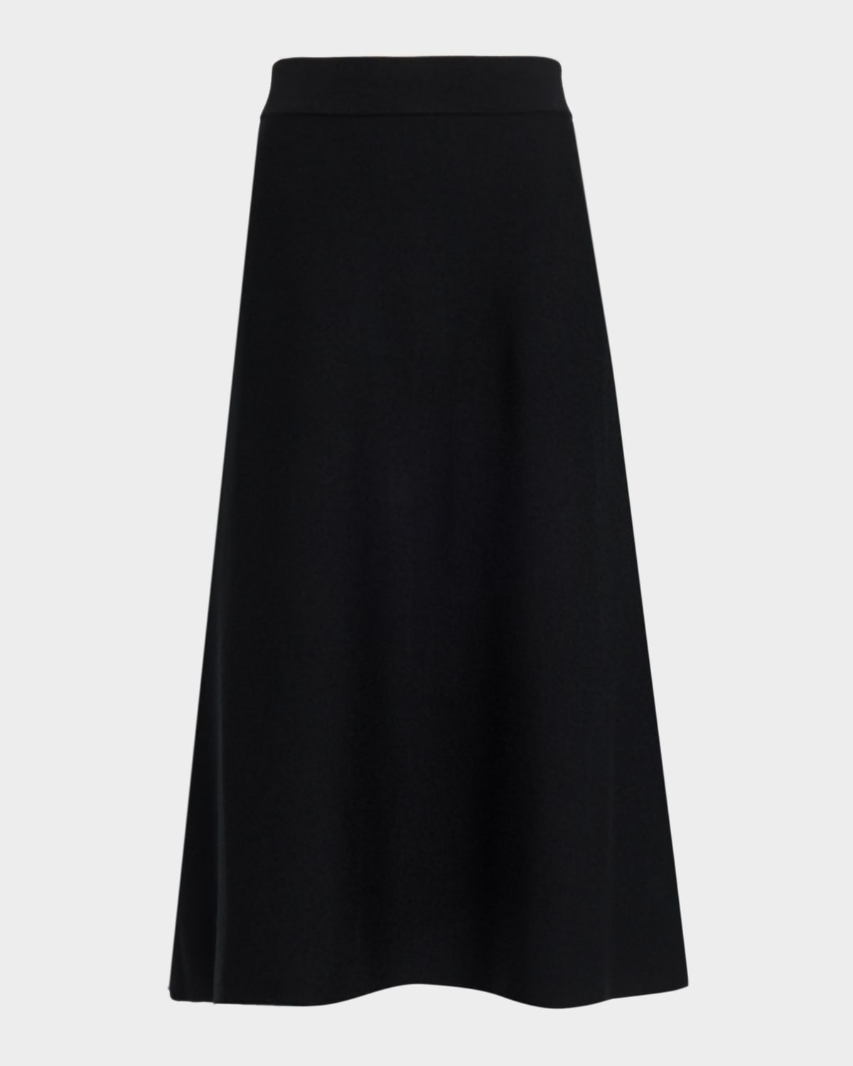 Dorothee Schumacher Sharp Ambition Double-face Knit Midi Skirt In Black