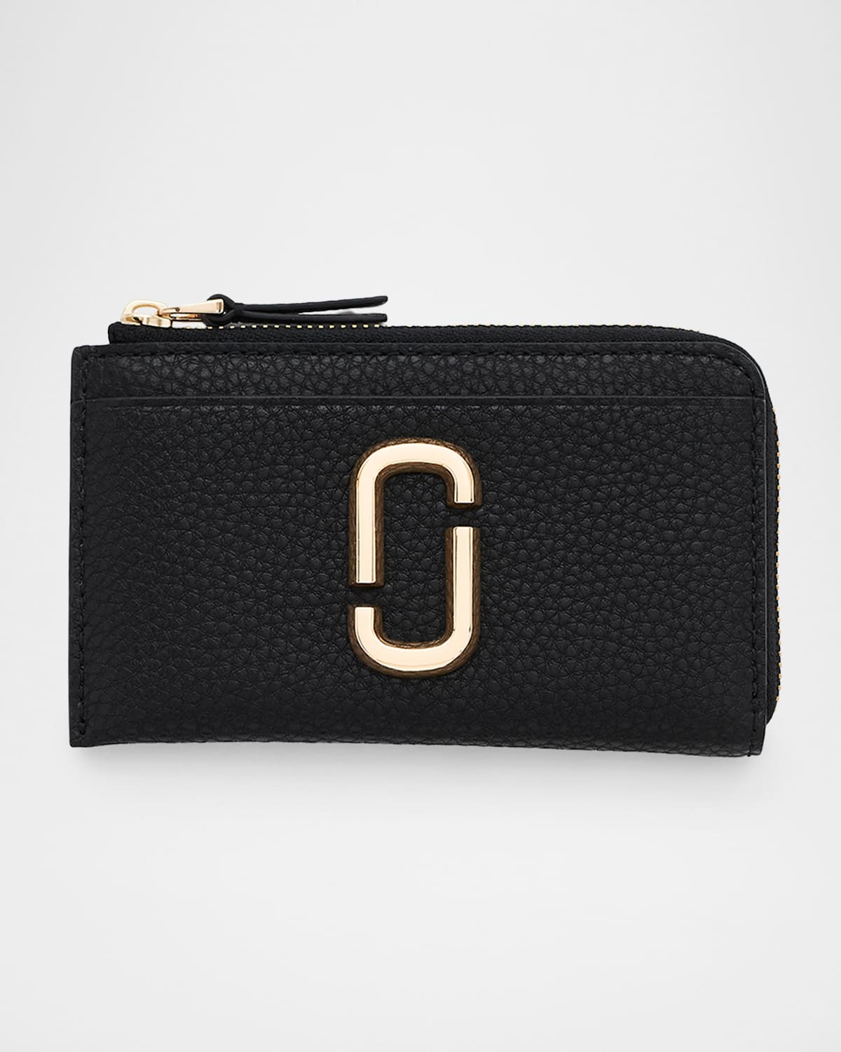 Marc Jacobs The Pebble J Marc Top Zip Multi Wallet In Black