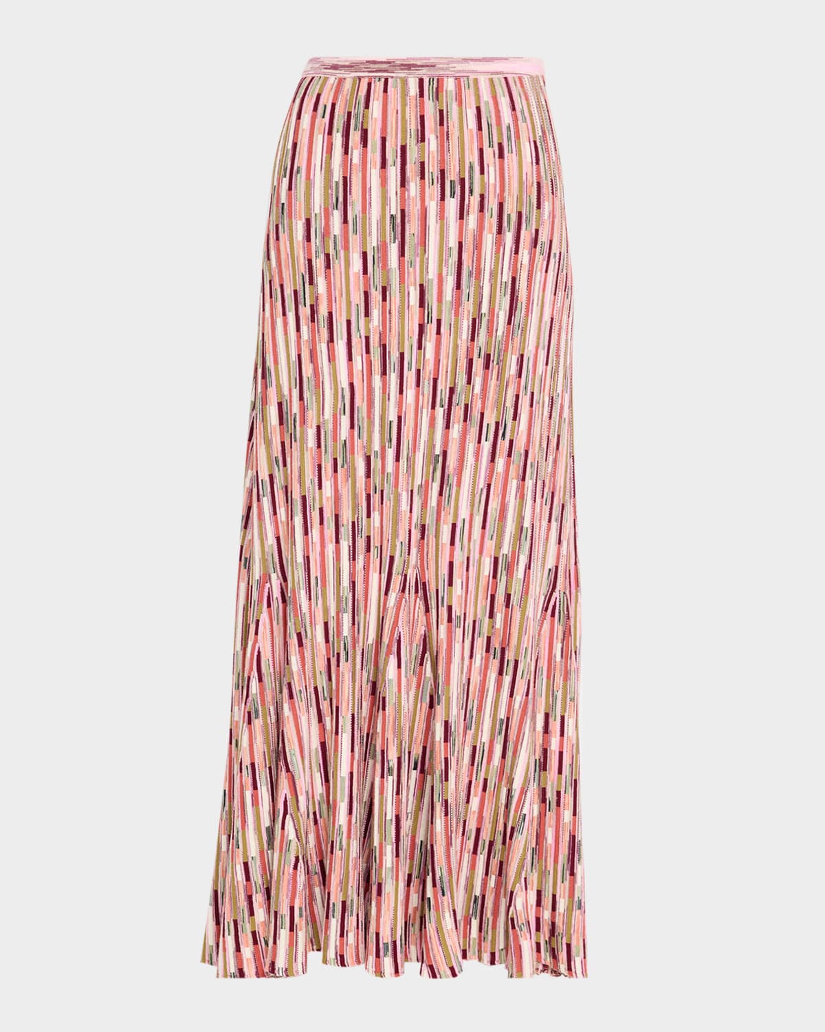 Ulla Johnson Marceline Space-dyed Knit Midi Skirt In Brown