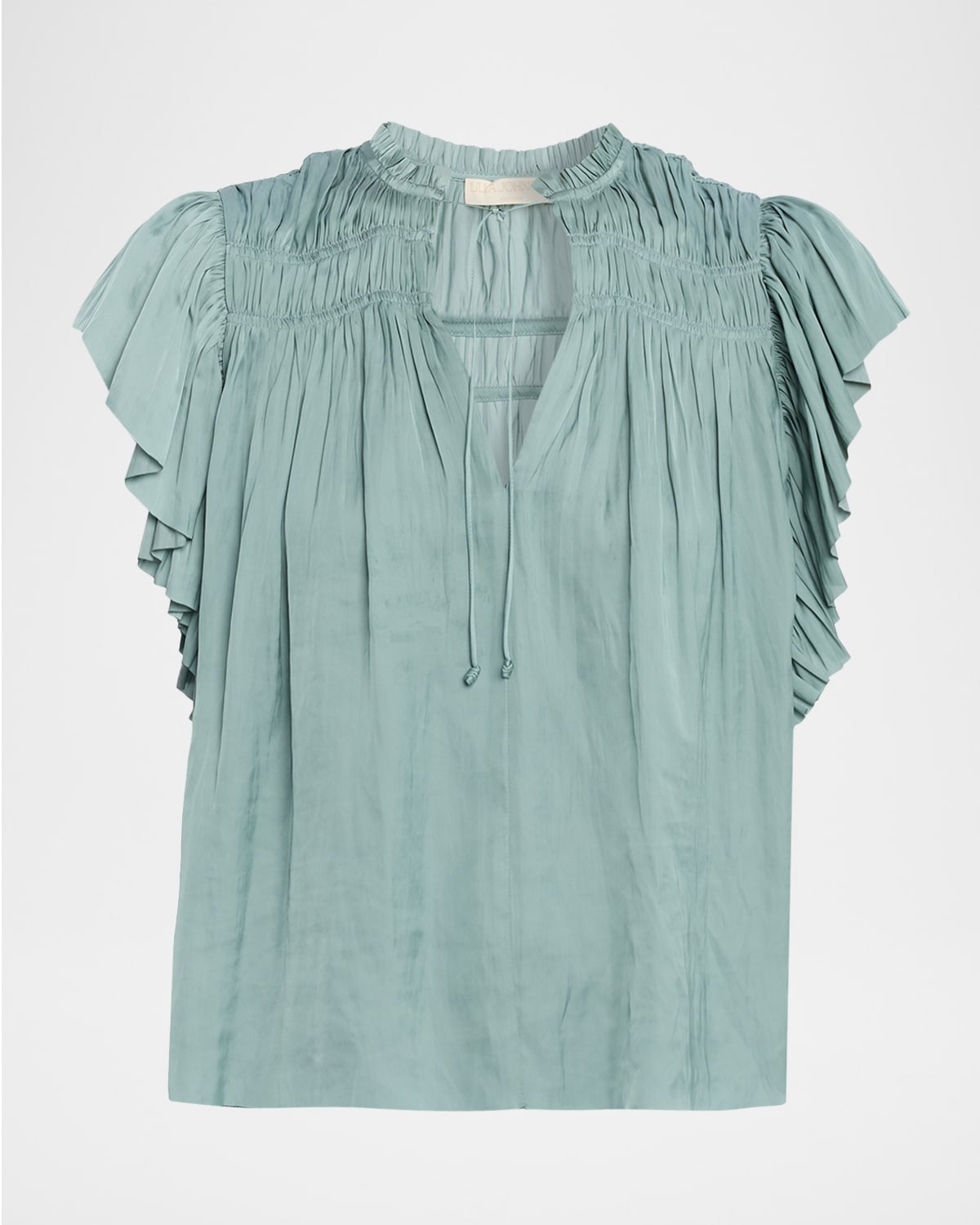 Ulla Johnson Agosta Flutter-Sleeve Blouse