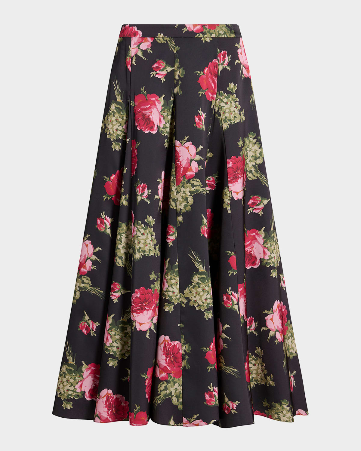Cinq À Sept Cinq A Sept Hilda Baroque Roses Skirt In Black