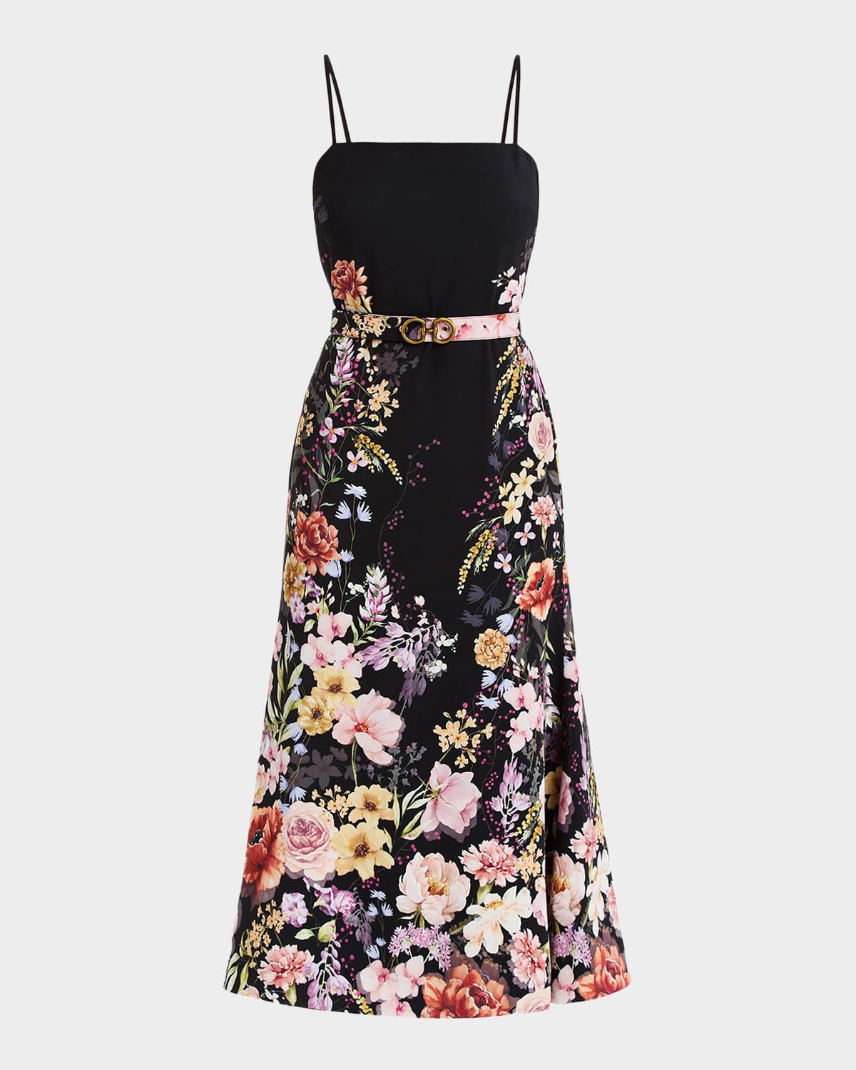 Mestiza New York Tropez Reversible Belted Midi Dress In Black