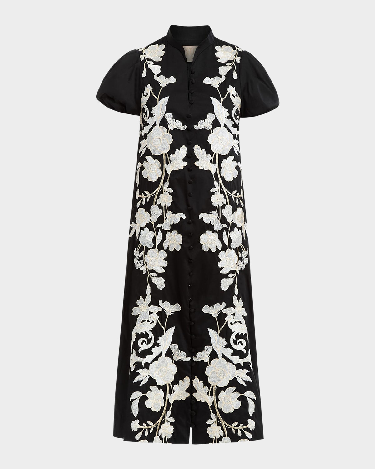 Mestiza New York Elliana Embroidered Applique Midi Dress