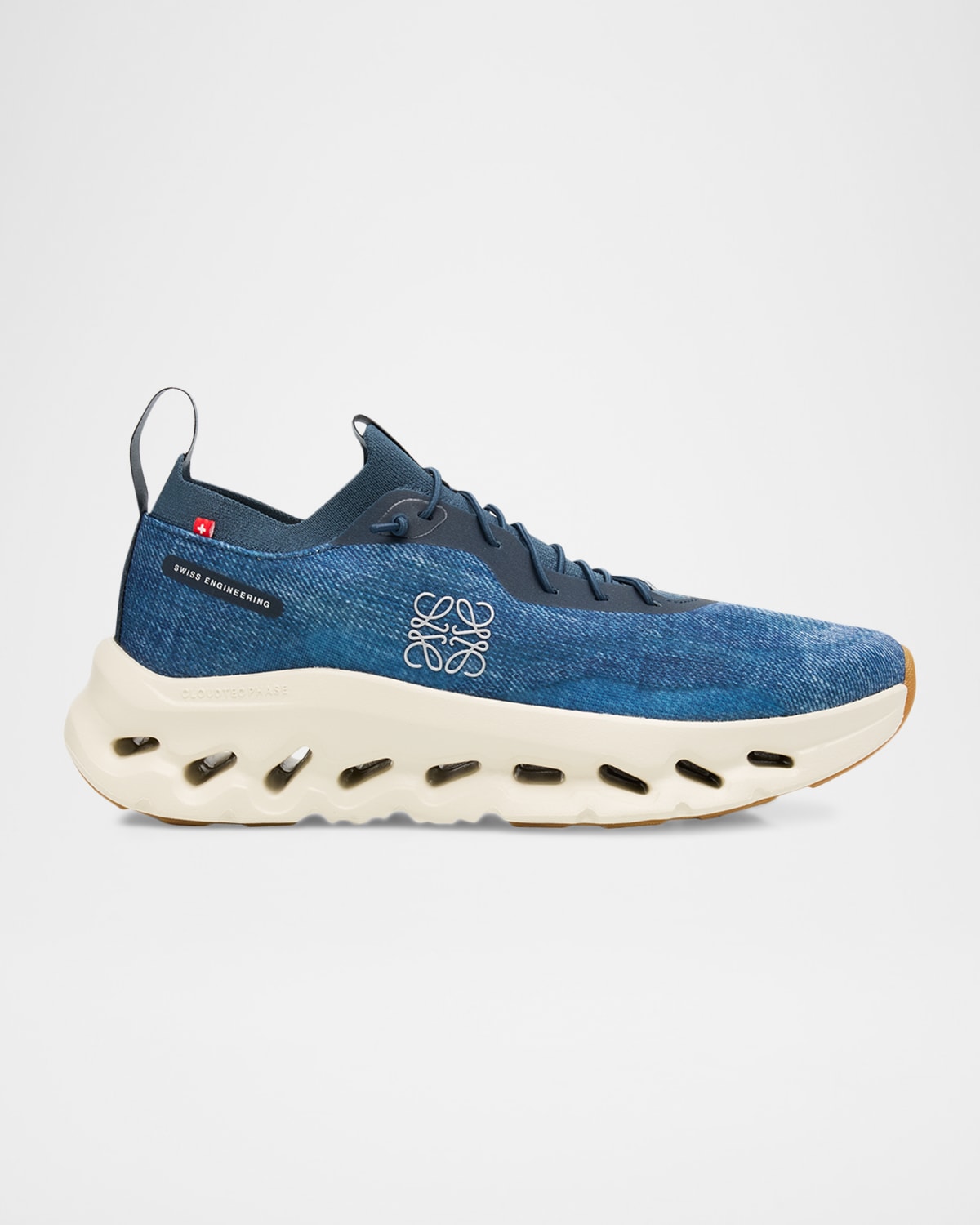 Loewe Cloudtilt Denim Sneakers In Blue