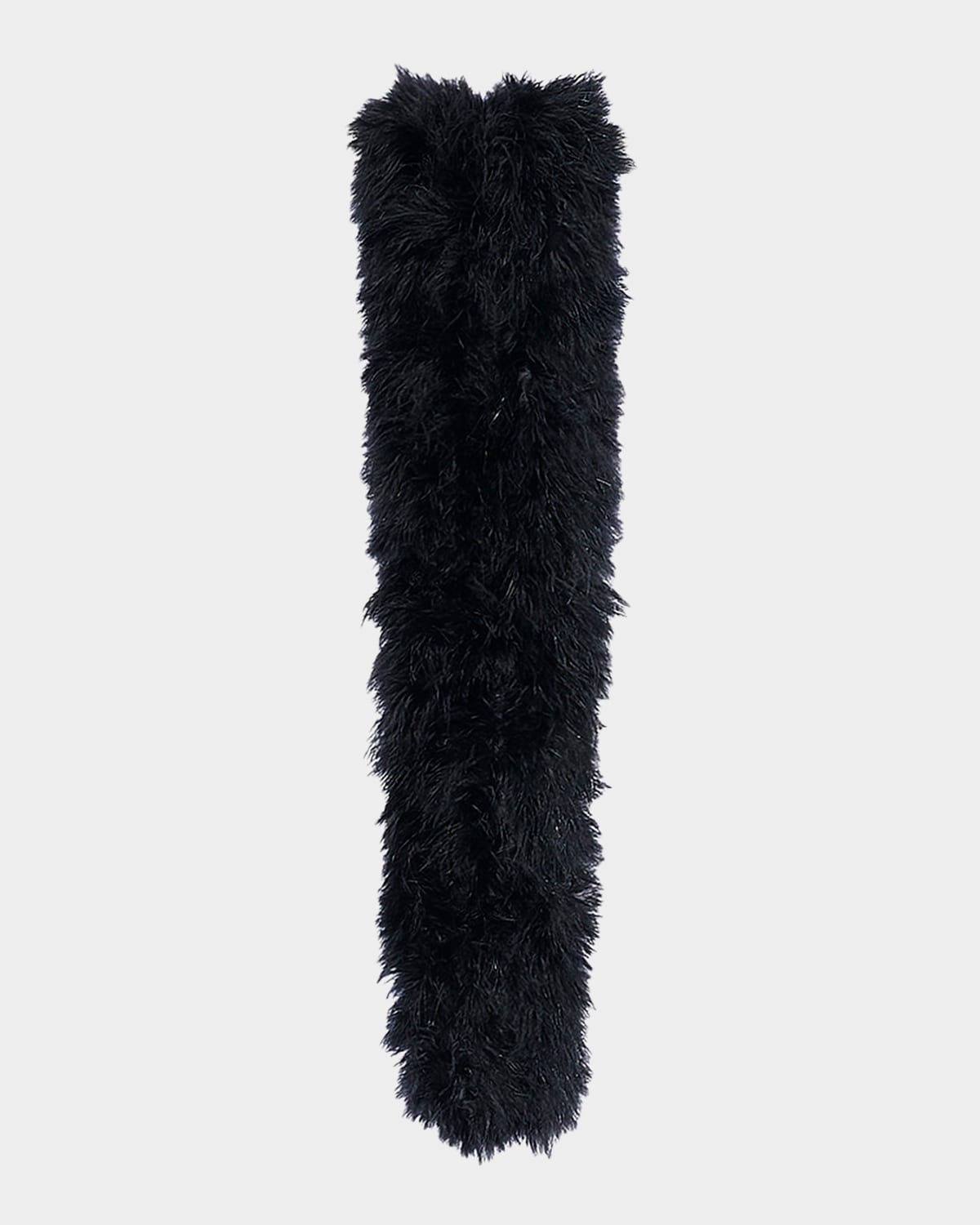 Yves Salomon Long Feather Scarf