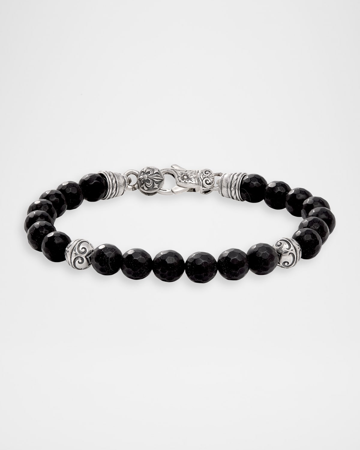 Konstantino Sterling Silver Onyx Bracelet