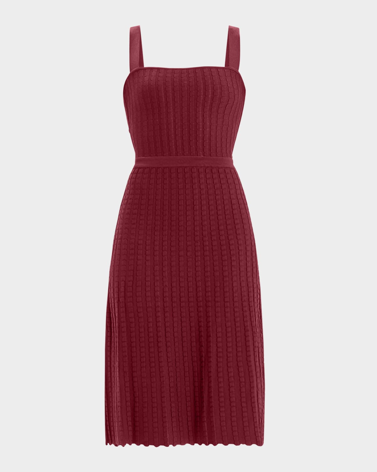 Herve Leger The Anastasia Knit Midi Dress In Burgundy