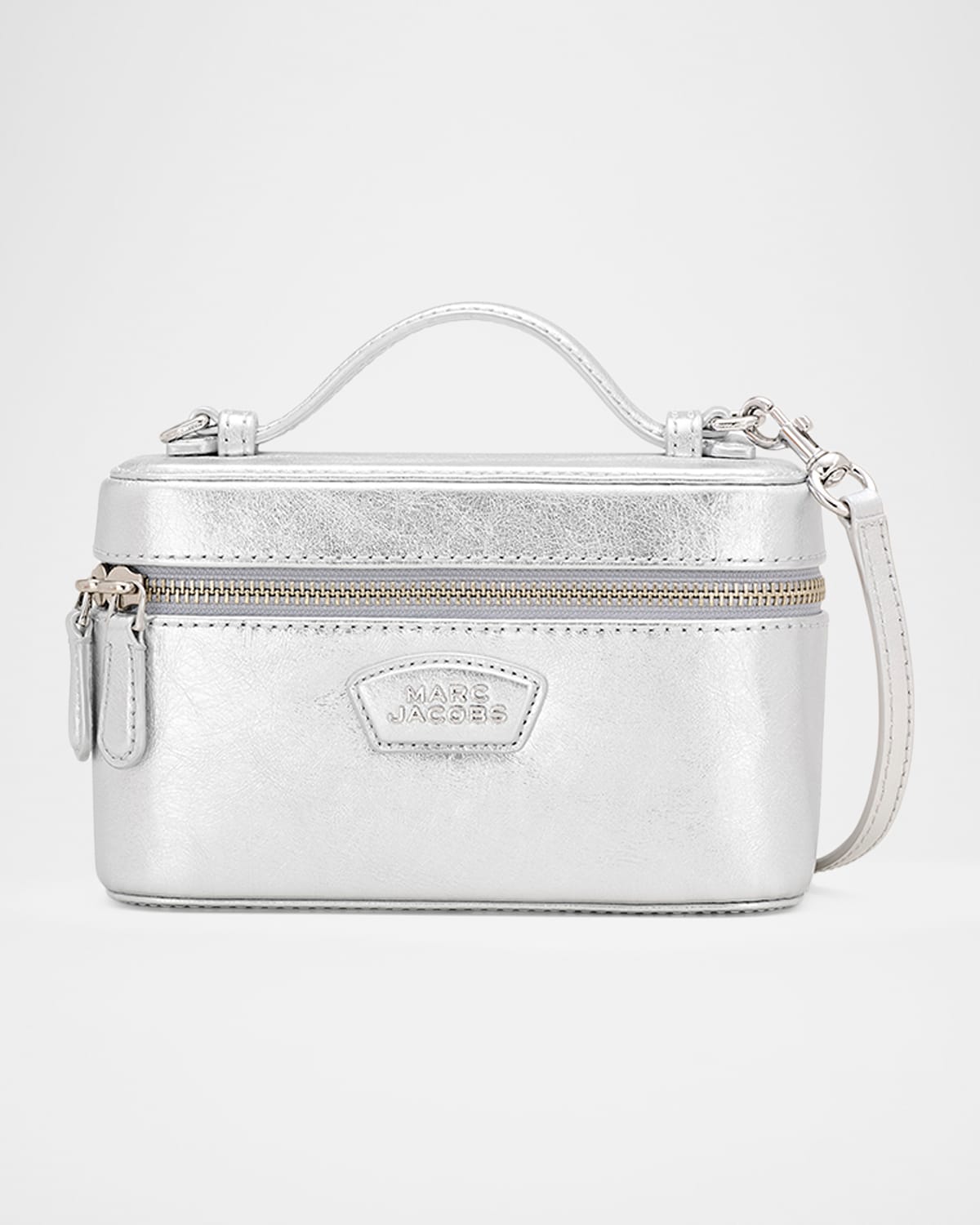 Marc Jacobs The Metallic Everyday Vanity Crossbody Bag In Silver