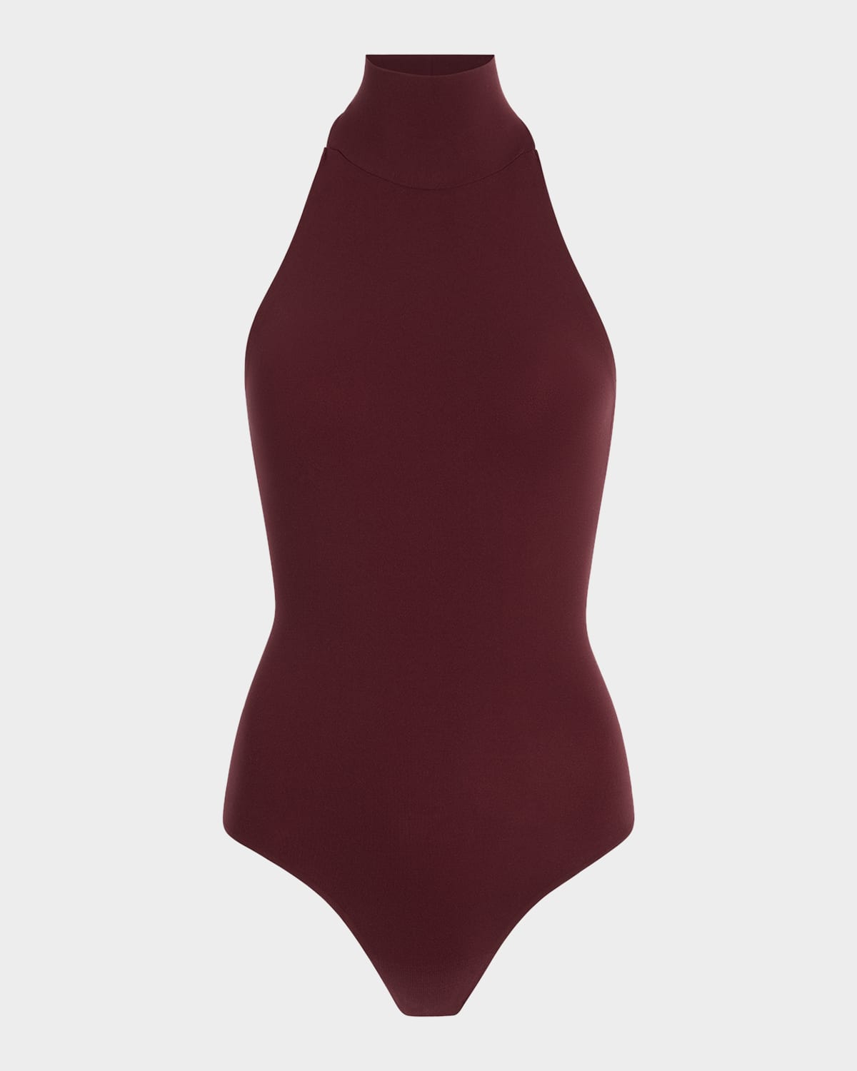 Commando Ballet Turtleneck Bodysuit In Burgundy