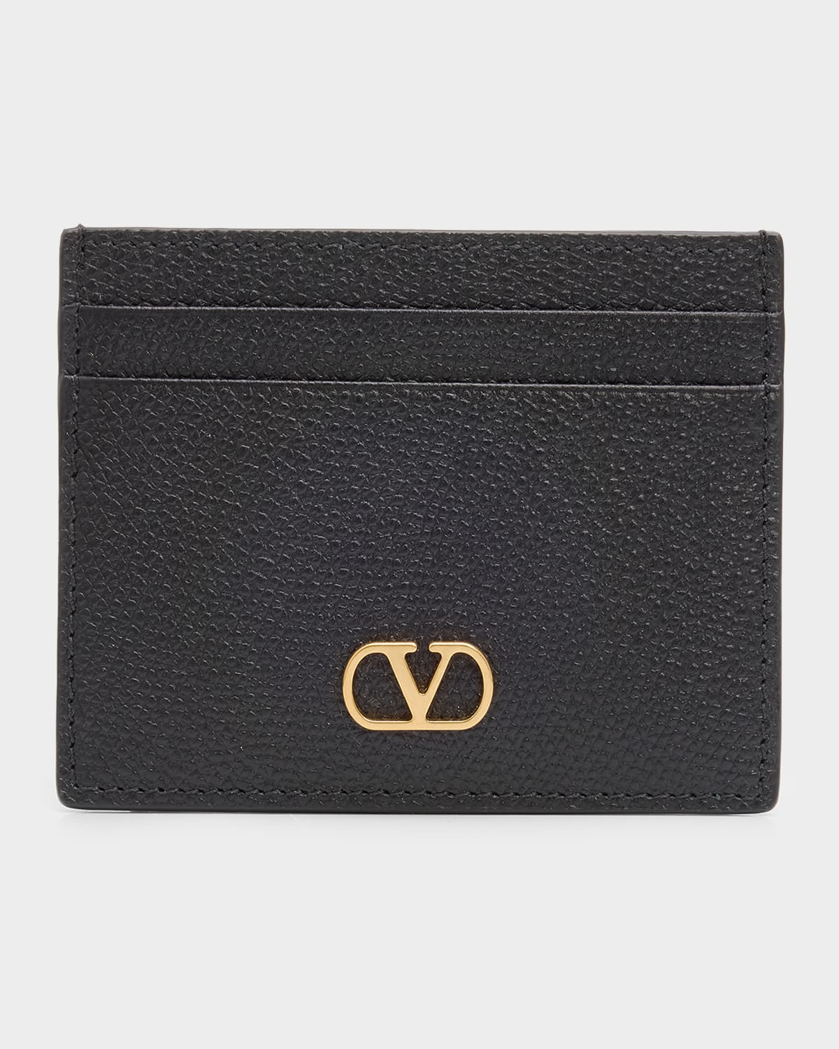 Valentino Garavani VLogo Signature Leather Card Holder