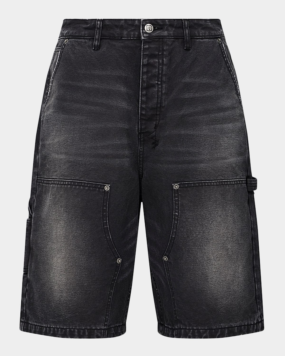 Ksubi Men 's Operator Denim Carpenter Shorts