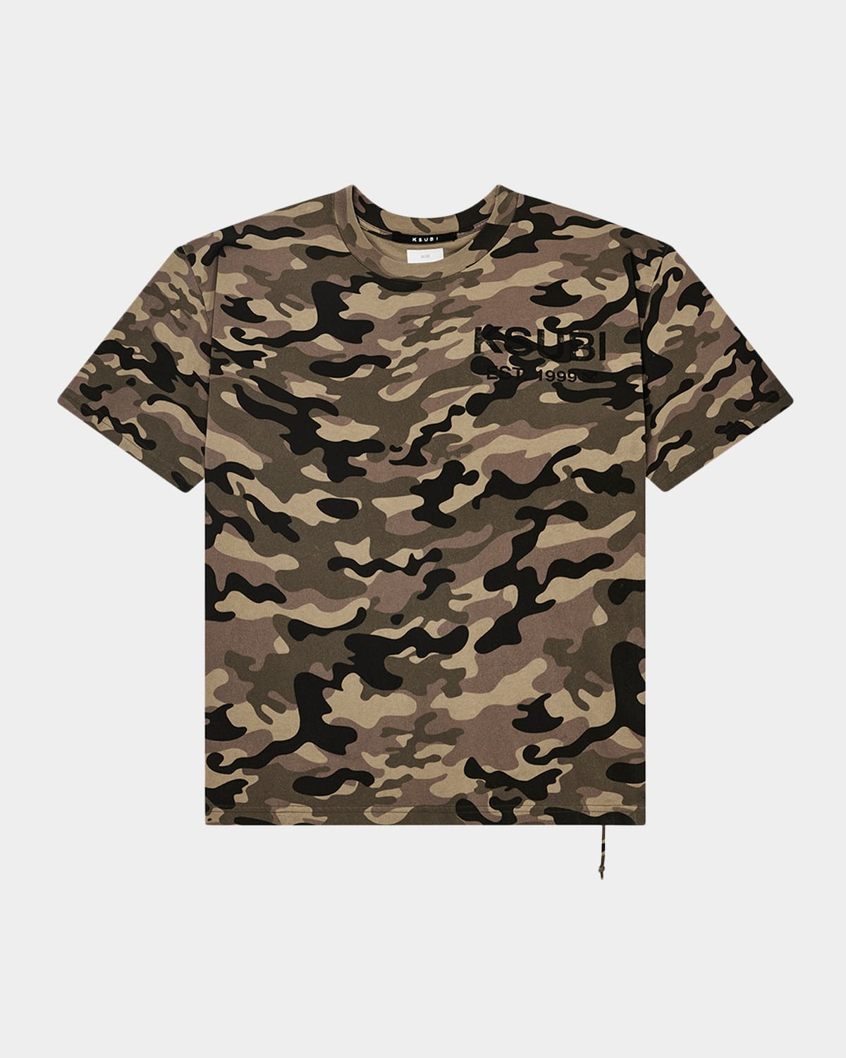 Ksubi Men 's State Halen Camouflage Oversized Logo T-Shirt