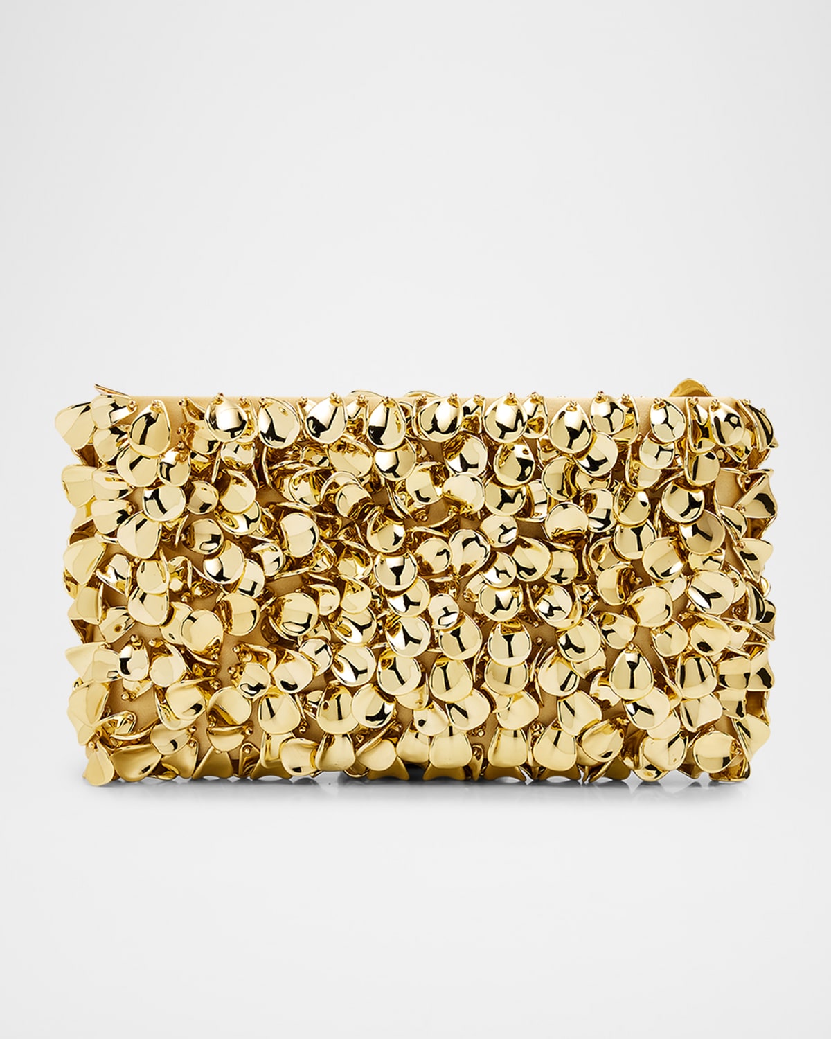SIMKHAI Reese Metallic Beaded Clutch Bag